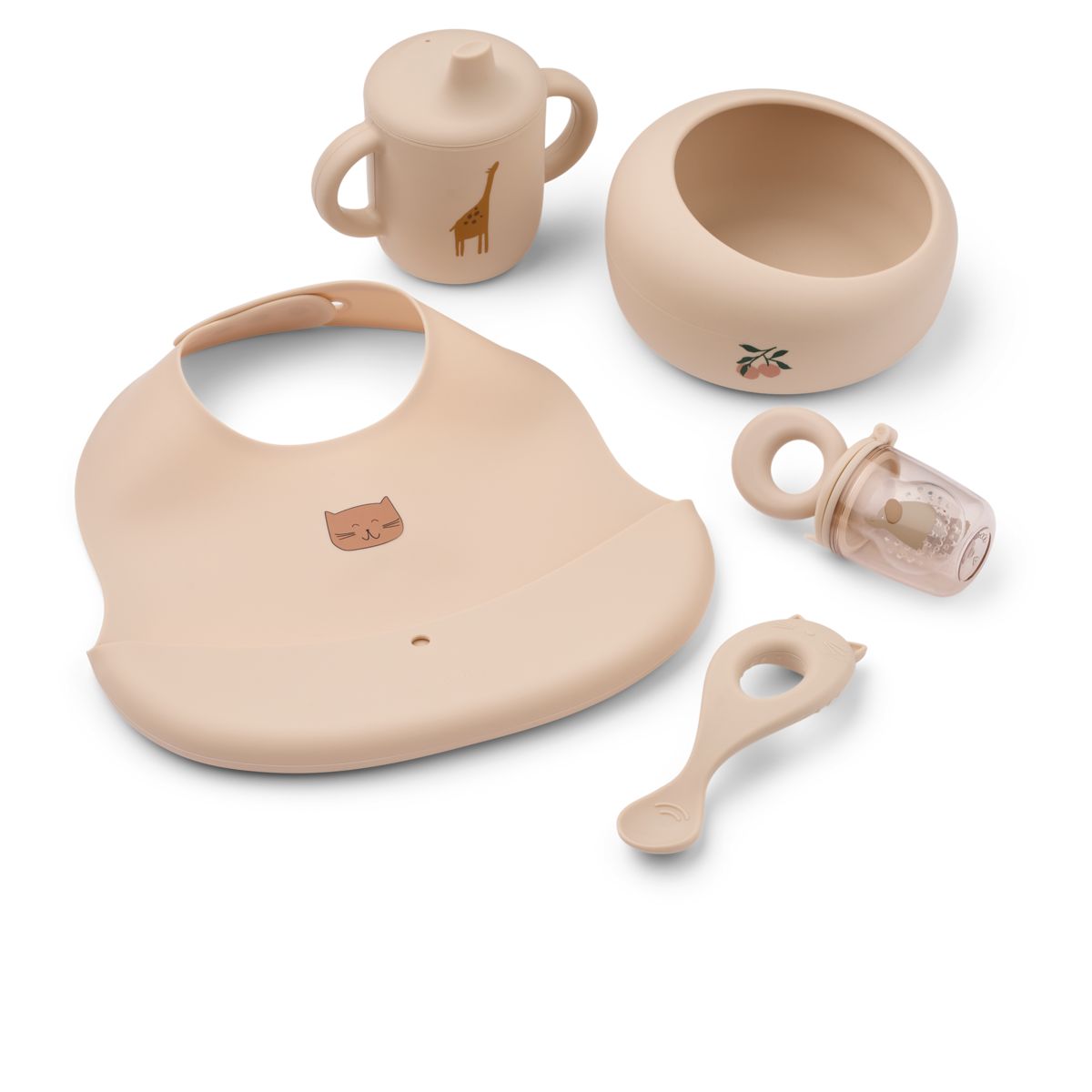 Liewood MILEAH Baby Mealtime Set - Apple blossom - TABLEWARE SET