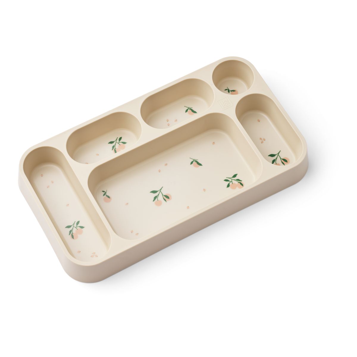 Liewood Mosu Divider Plate - Peach / Sea shell - PLATE