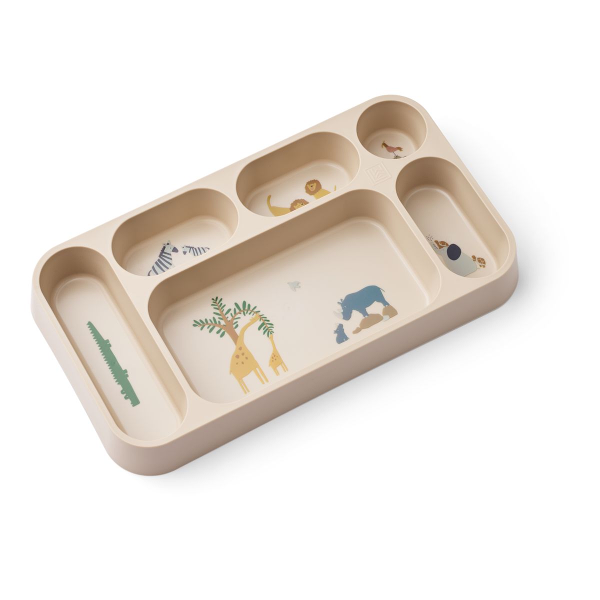 Liewood Mosu Divider Plate - All together / Sandy - PLATE