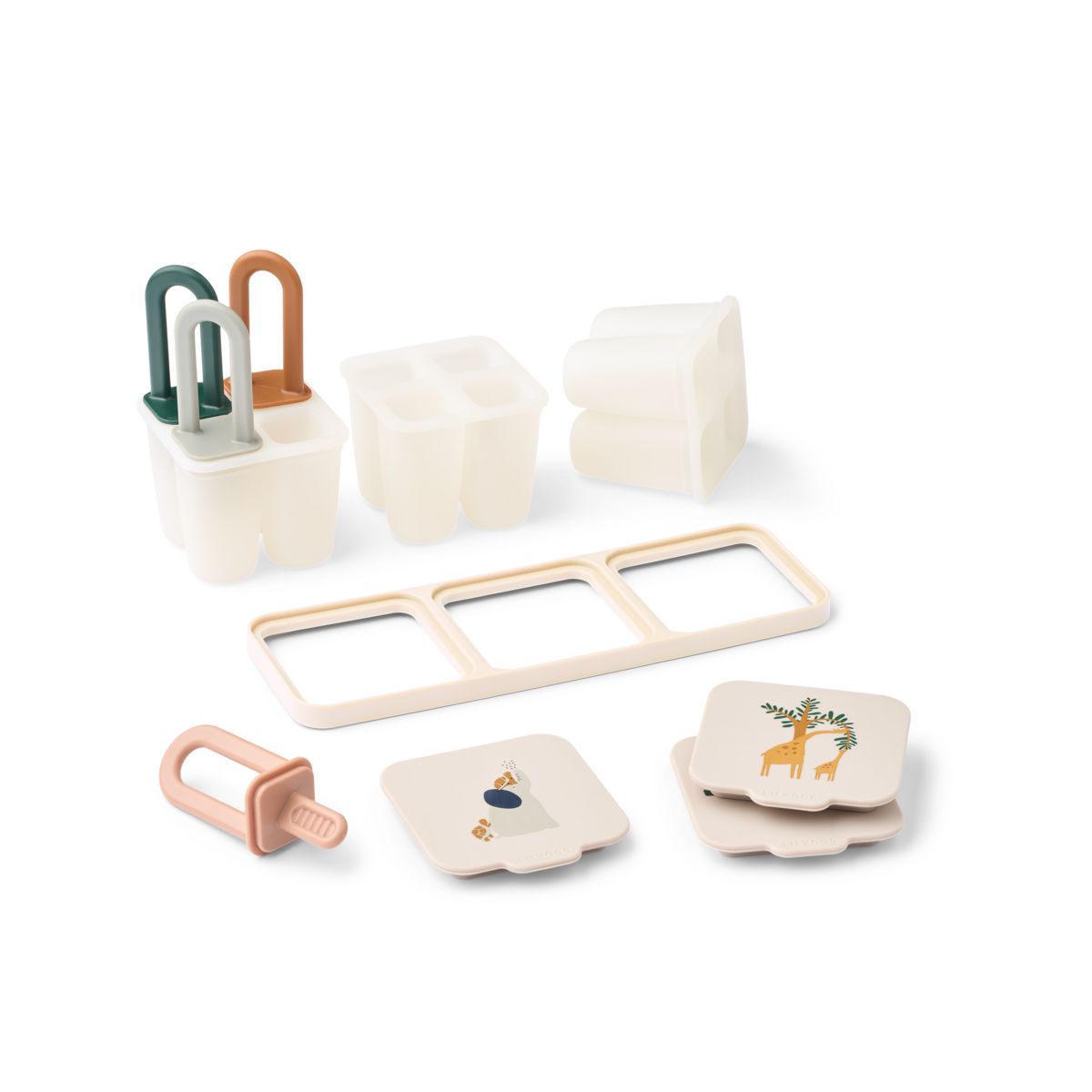 Liewood Kaimen Food & Ice Pop Tray - All together / Sandy - ICE POP