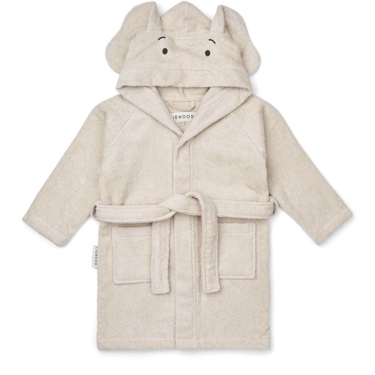 Liewood Lily Elephant Bathrobe - Sandy - TOWEL / WASHCLOTH