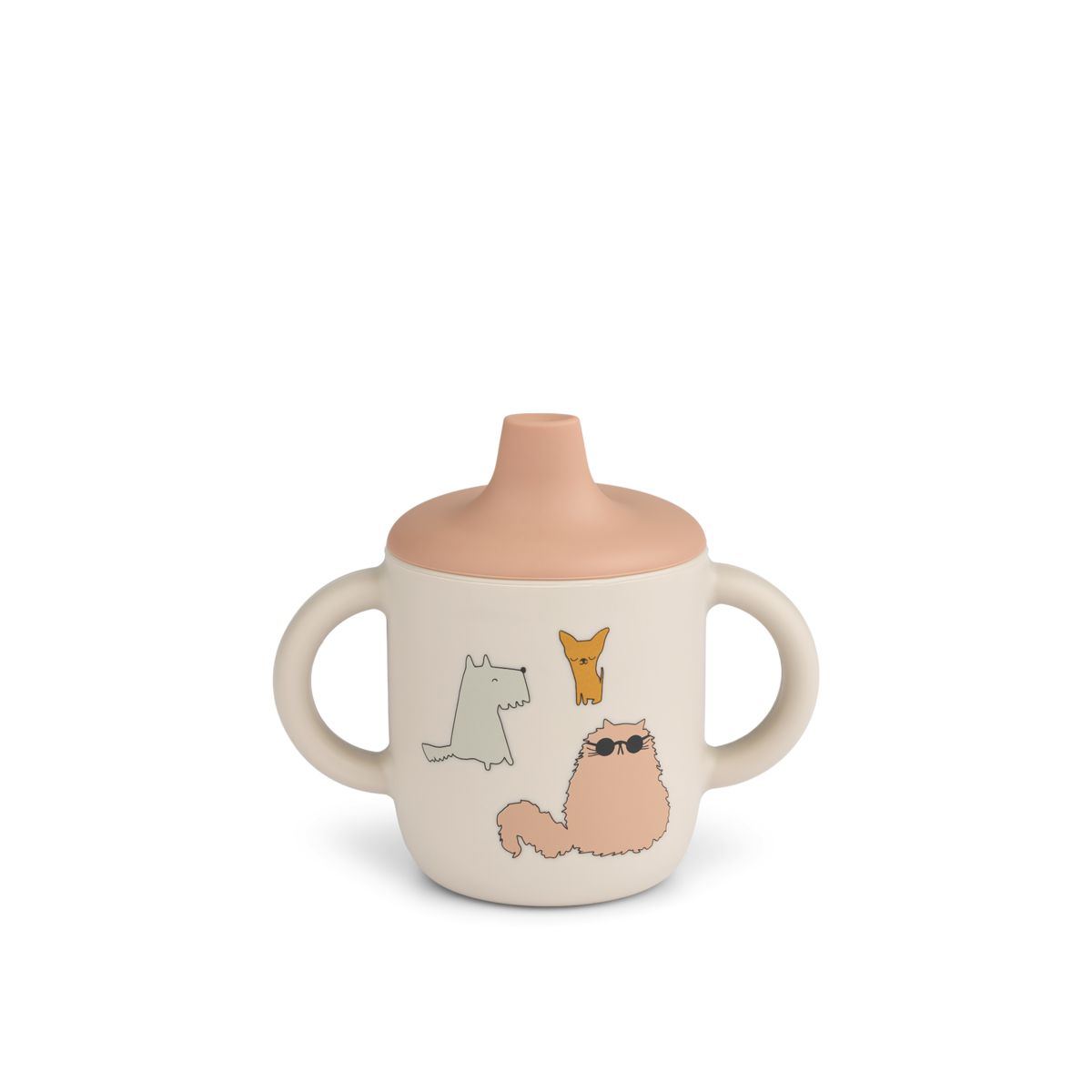 Liewood Neil Sippy Cup - Cats and Dogs / Sandy - CUP