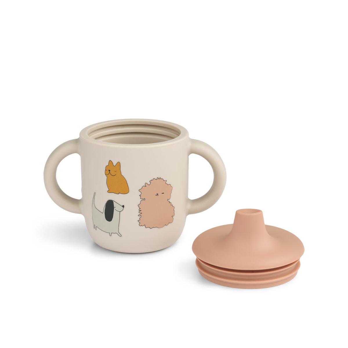 Liewood Neil Sippy Cup - Cats and Dogs / Sandy - CUP