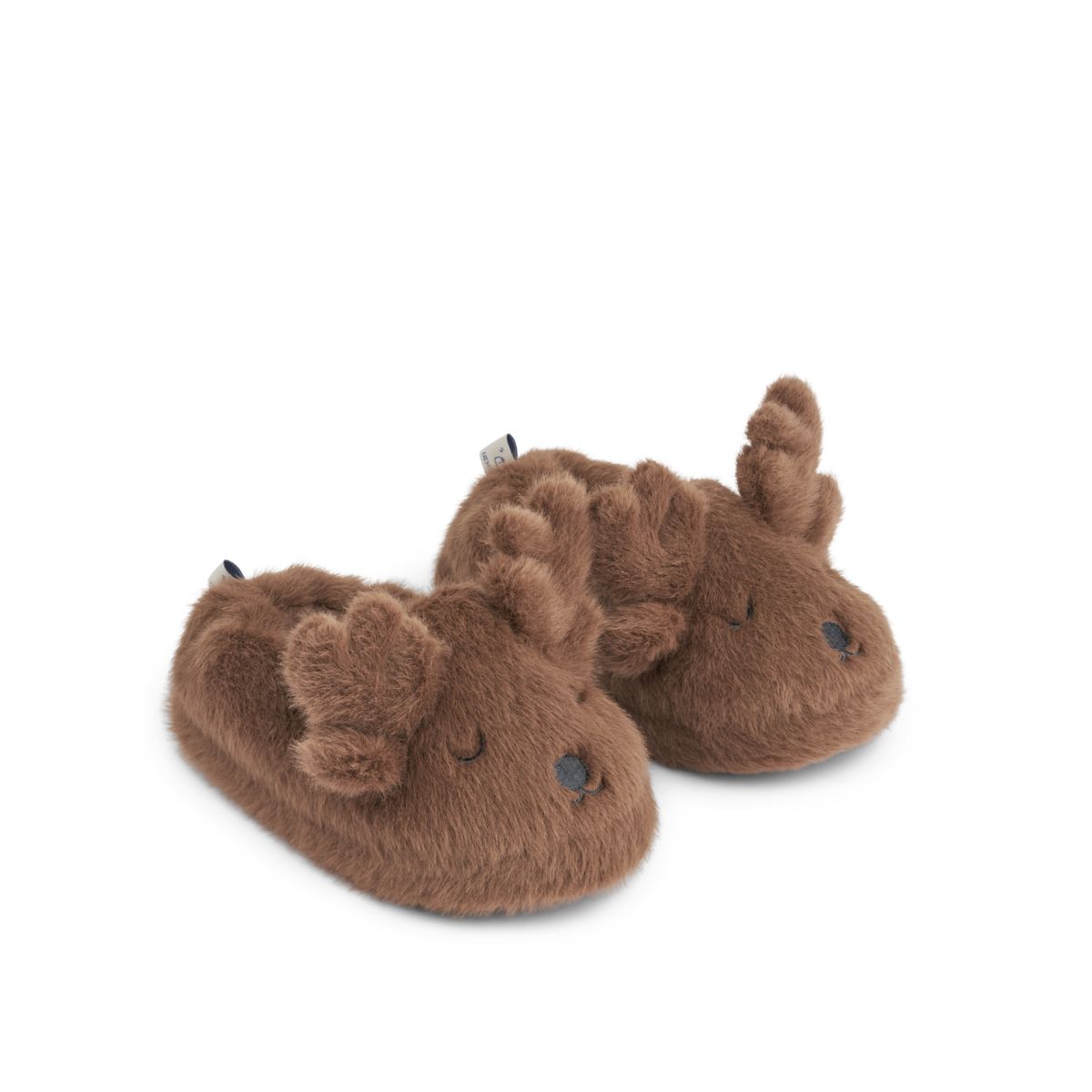 Liewood Aviaja Reindeer Slippers - Pecan - INDOOR SLIPPERS
