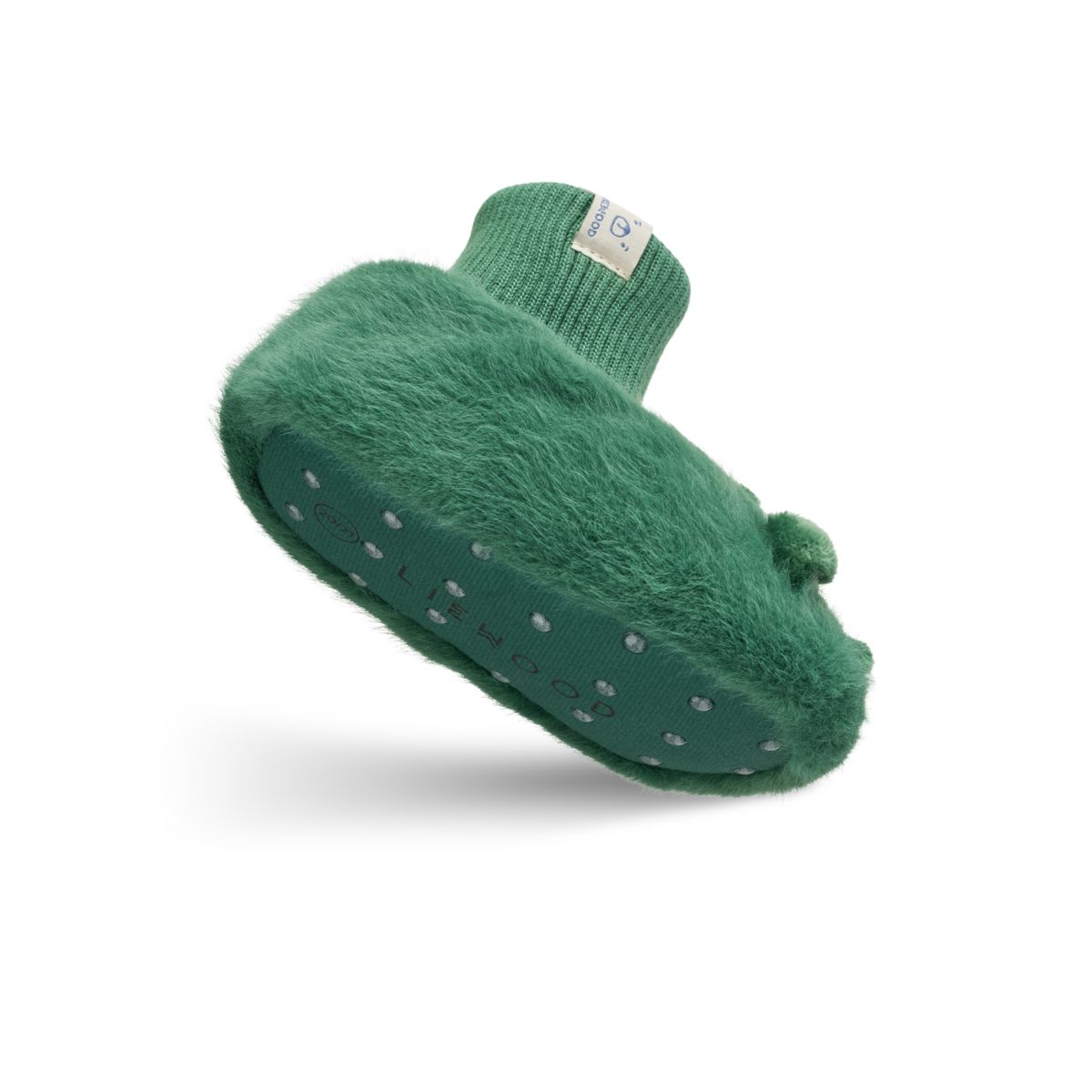 Liewood Beth Crocodile Plush Slippers - Garden green - INDOOR SLIPPERS