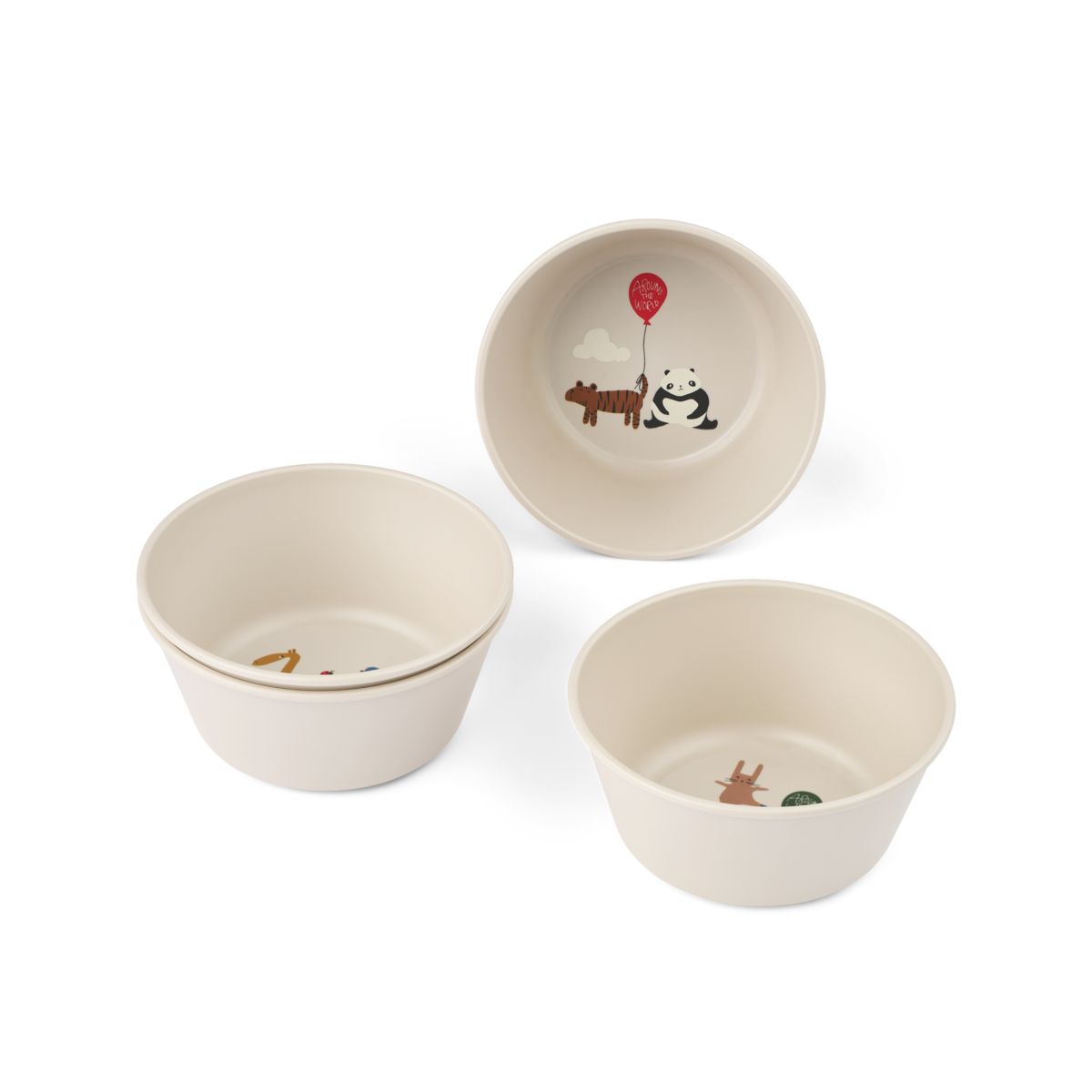 Cees Bowl 4-Pack - Around the world / Sandy