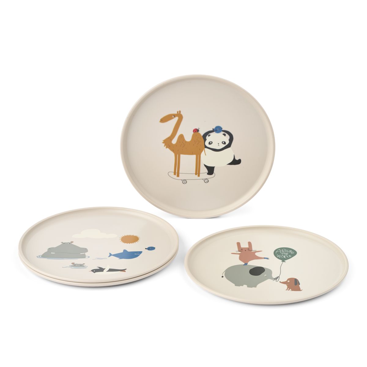 Remco Plate 4-Pack - Around the world / Sandy