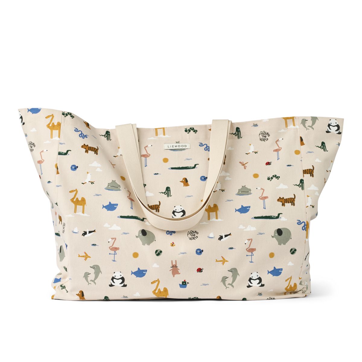 Liewood Maxi Tote Bag - Around the world / Sandy - TOTEBAG