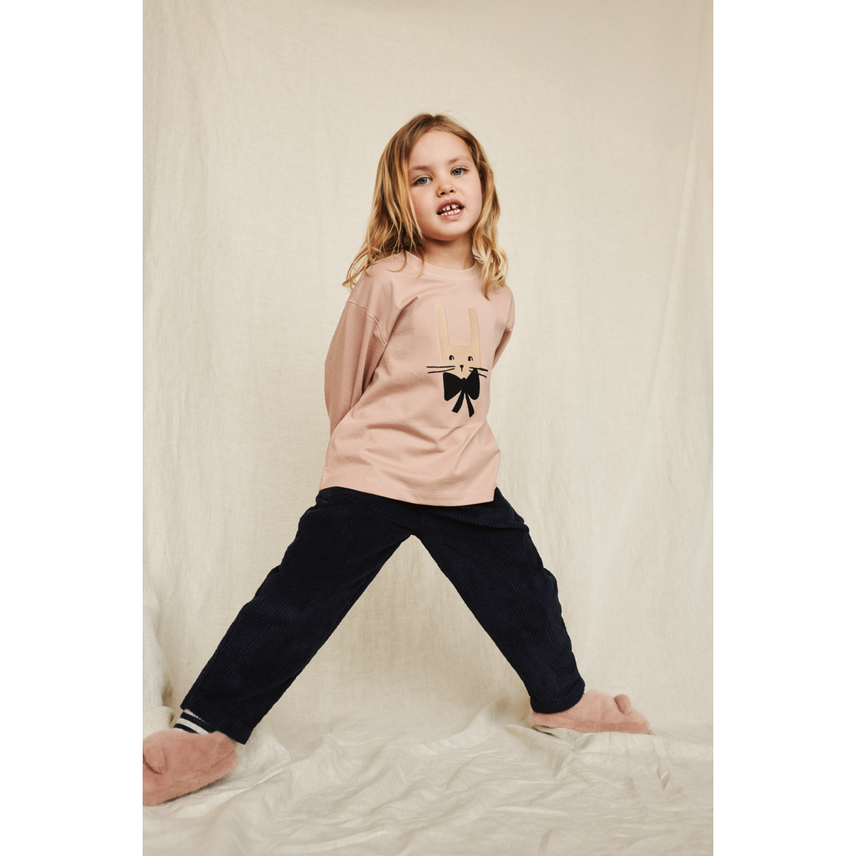 Liewood Apia Long-sleeve t-shirt - Rabbit / Pale tuscany - TSHIRT