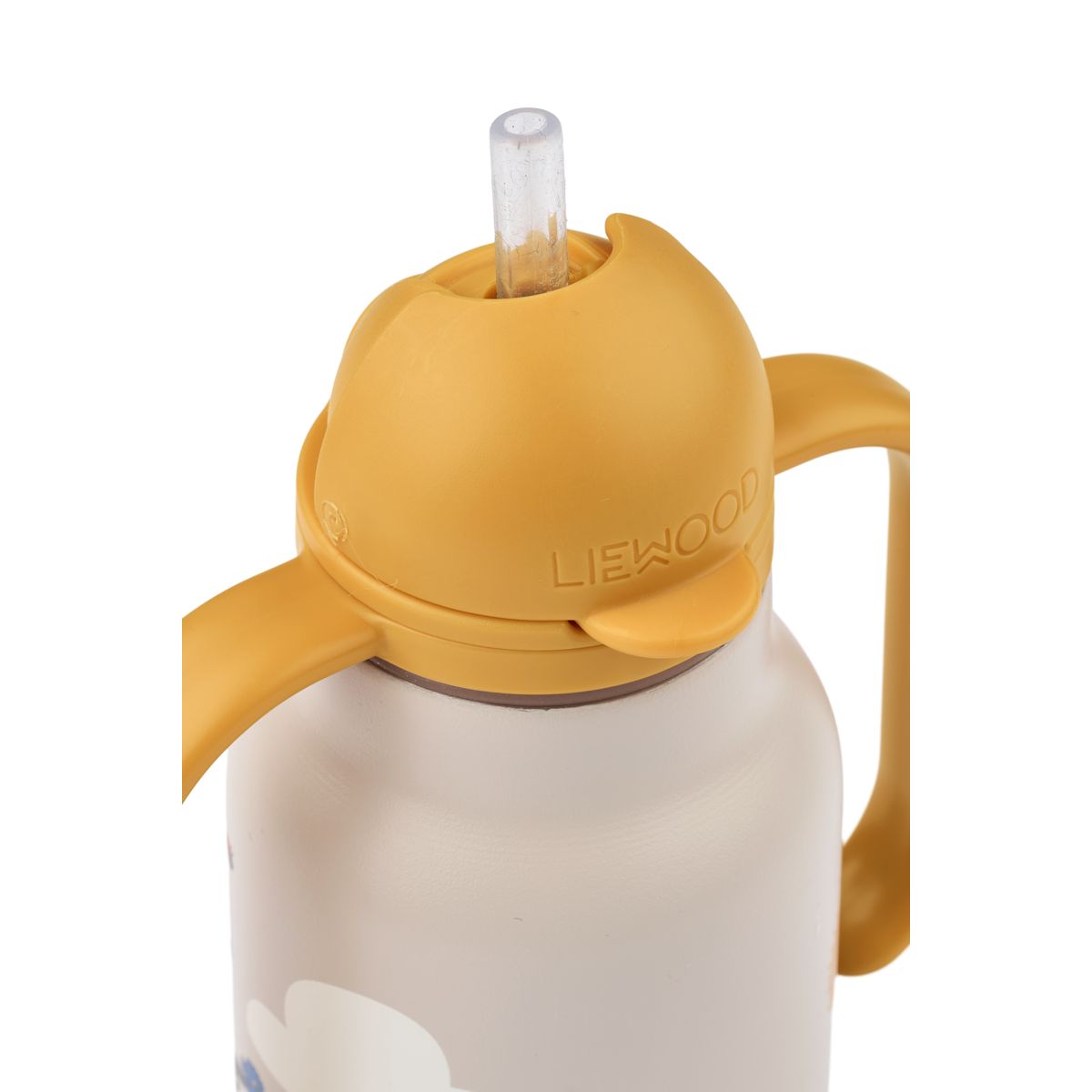 Liewood Kimmie Printed Bottle 250 Ml - Around the world / Sandy - WATER BOTTLE