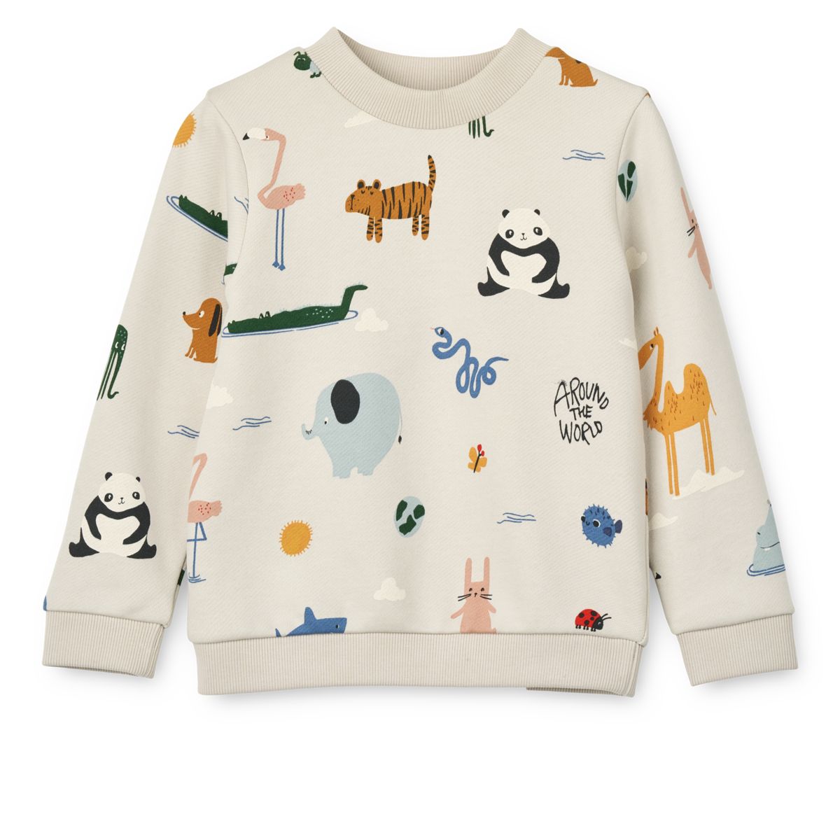 Liewood Thora Printed Sweatshirt - Around the world / Sandy - SWEATSHIRT