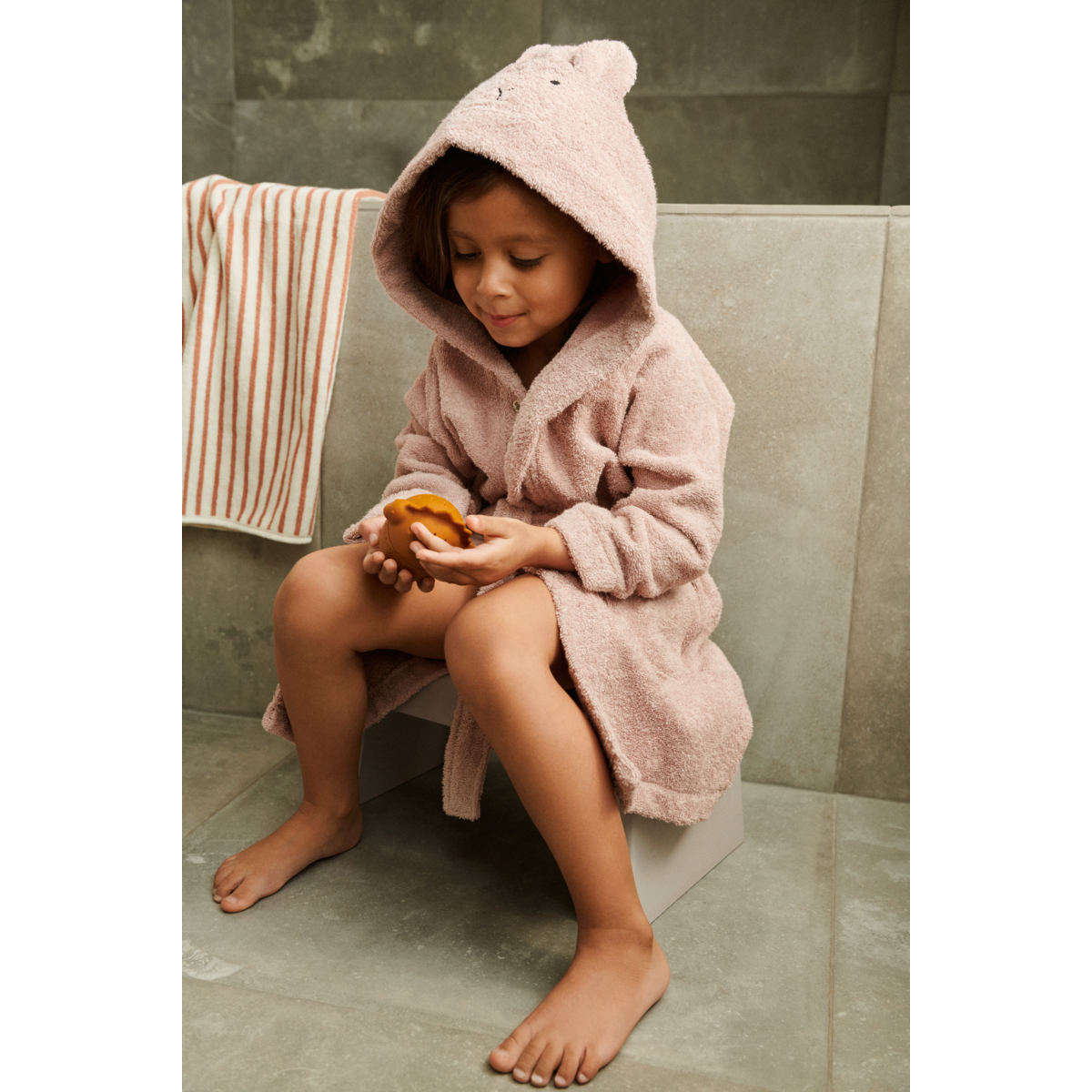 Liewood Lily Bathrobe - Rabbit rose - BATHROBE / PONCHO