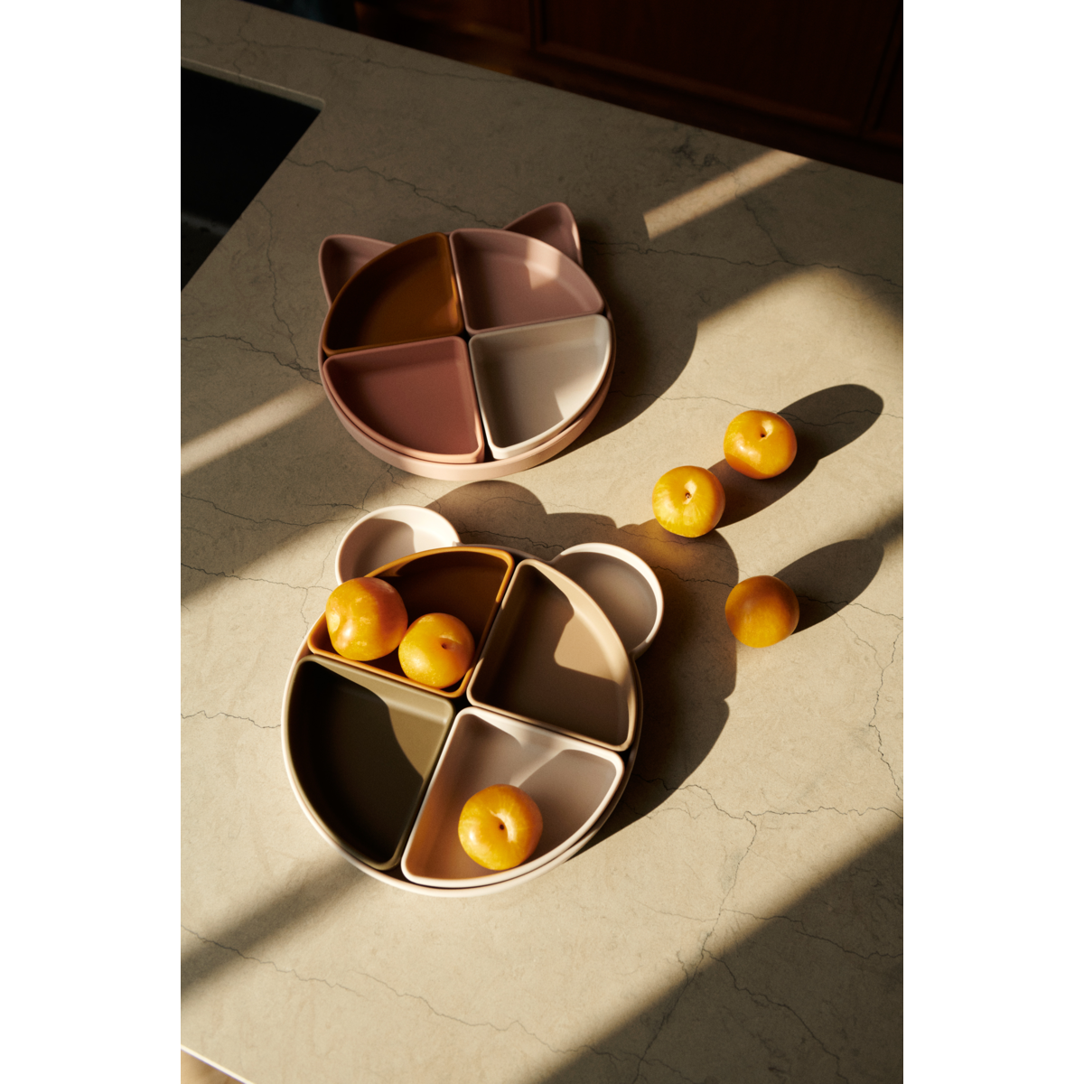 Liewood Arne divider plate - Cat rose multi mix - PLATE