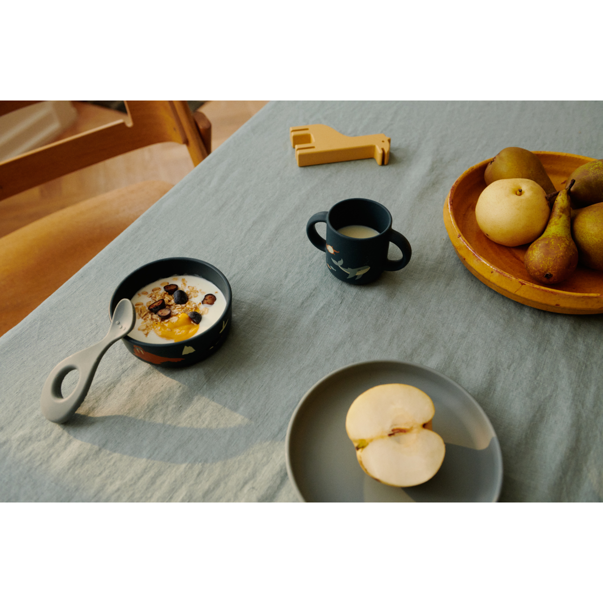 Liewood Vivi Silicone Tableware Set - Arctic Sea / Ocean view - TABLEWARE SET