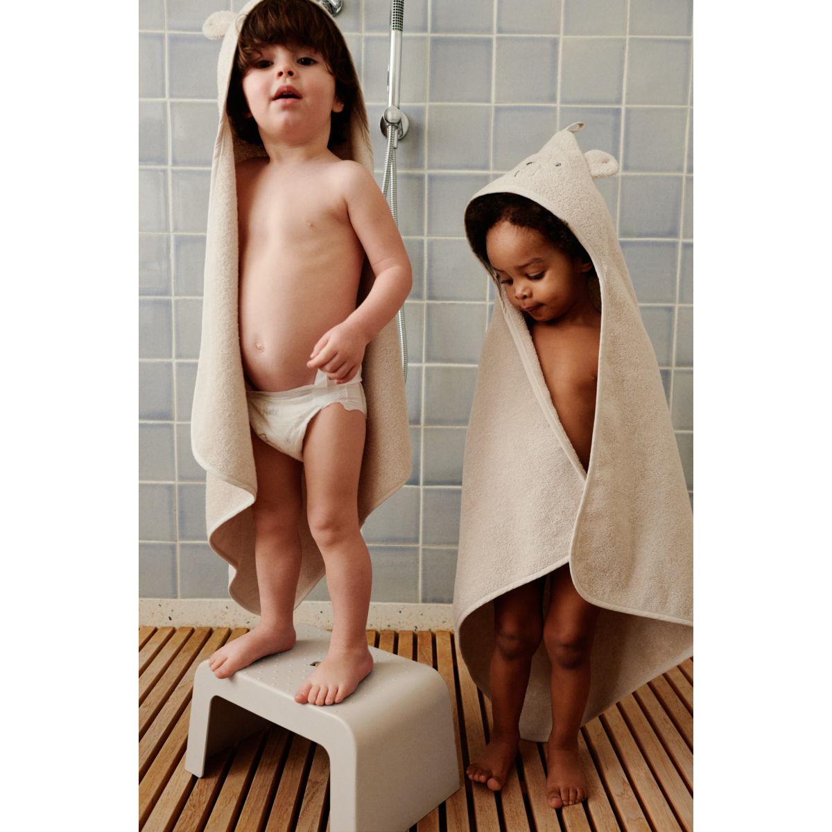 Liewood Albert Hooded Baby Towel - Sandy - TOWEL / WASHCLOTH