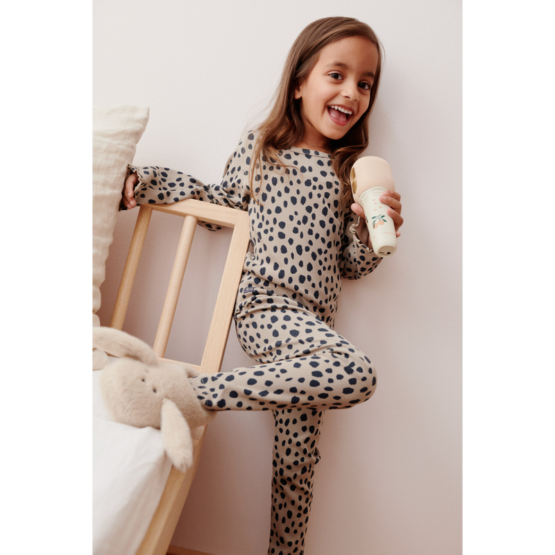 Liewood Marien Rib Leggings - Leo spots / Mist - LEGGINGS