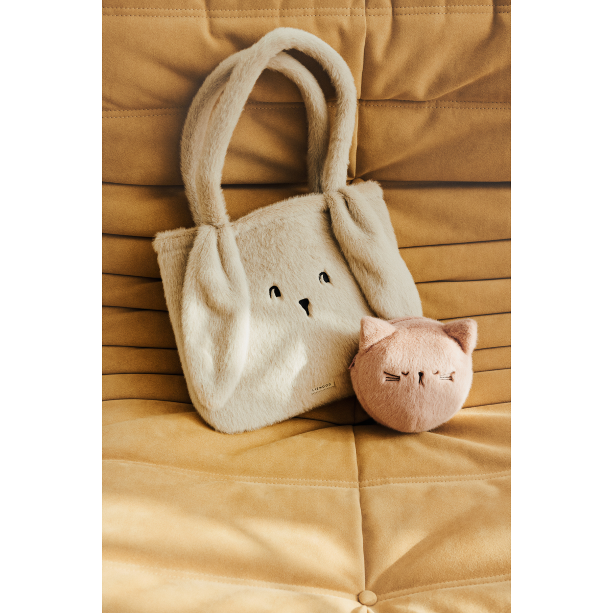 Liewood LEXI Plush Tote bag - Mist - TOTEBAG