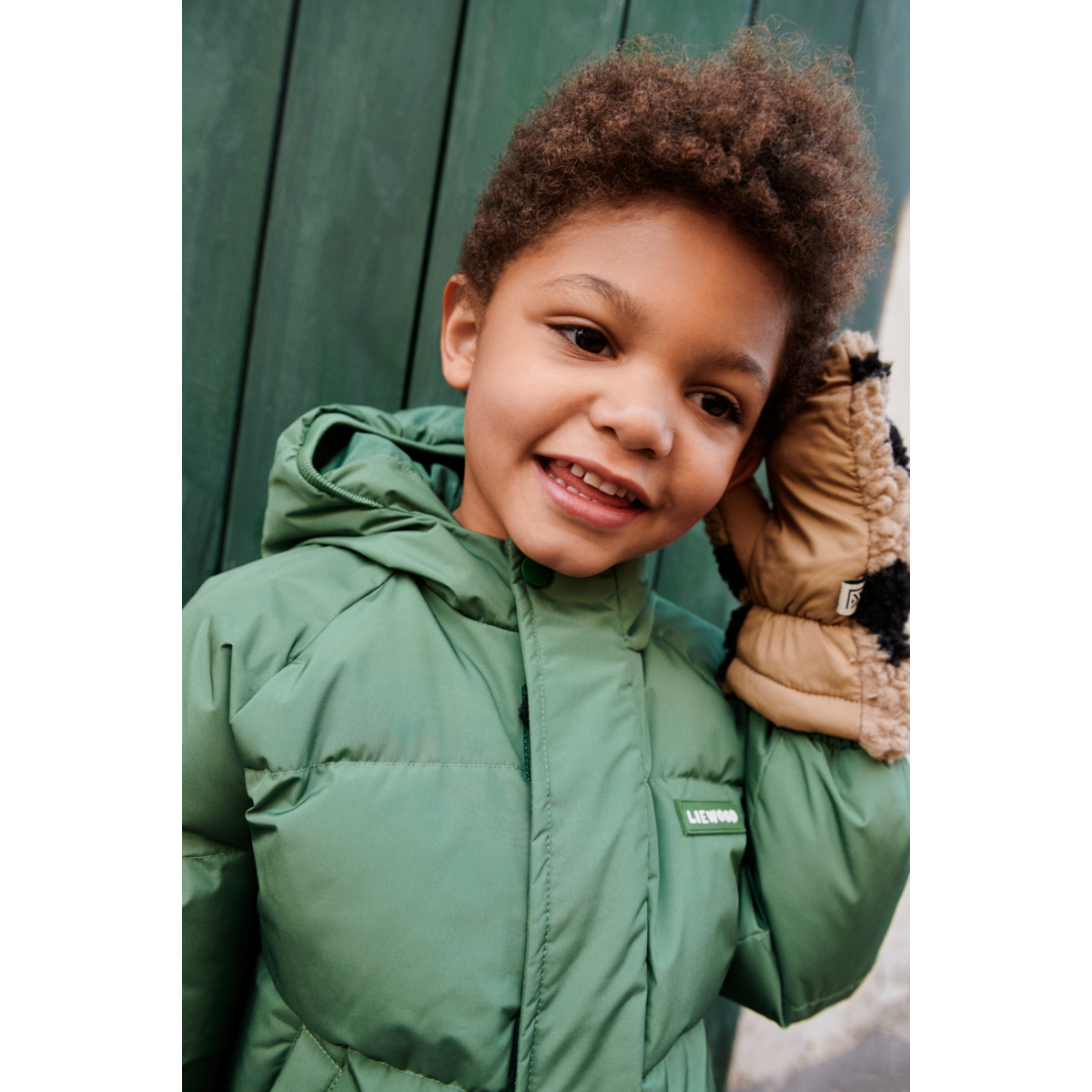 Liewood Grethe Pile Gloves - Mega leo / Oat mix - GLOVES/MITTENS