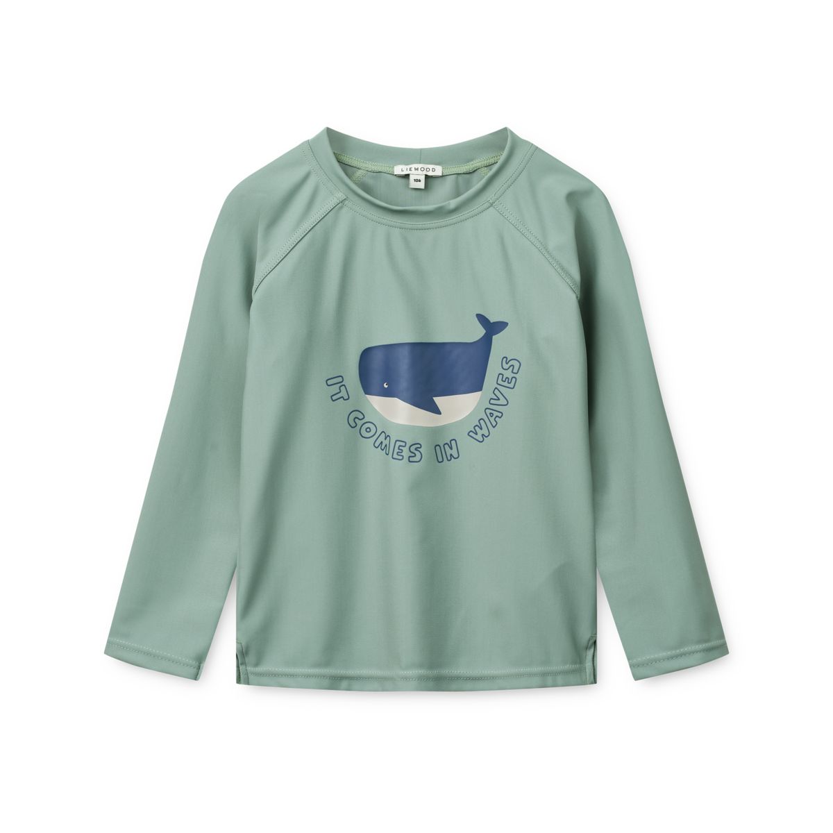 Noah long-sleeved swim tee - It comes in waves / Peppermint