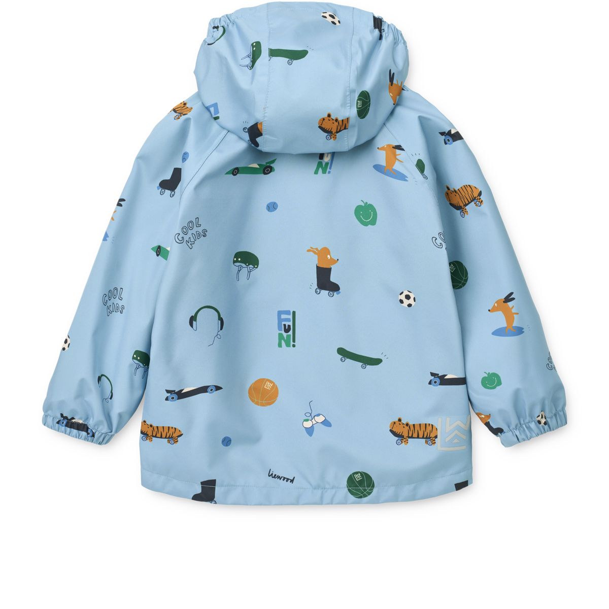 Liewood Pedia Rainwear Set - Fun / Beach blue - SET