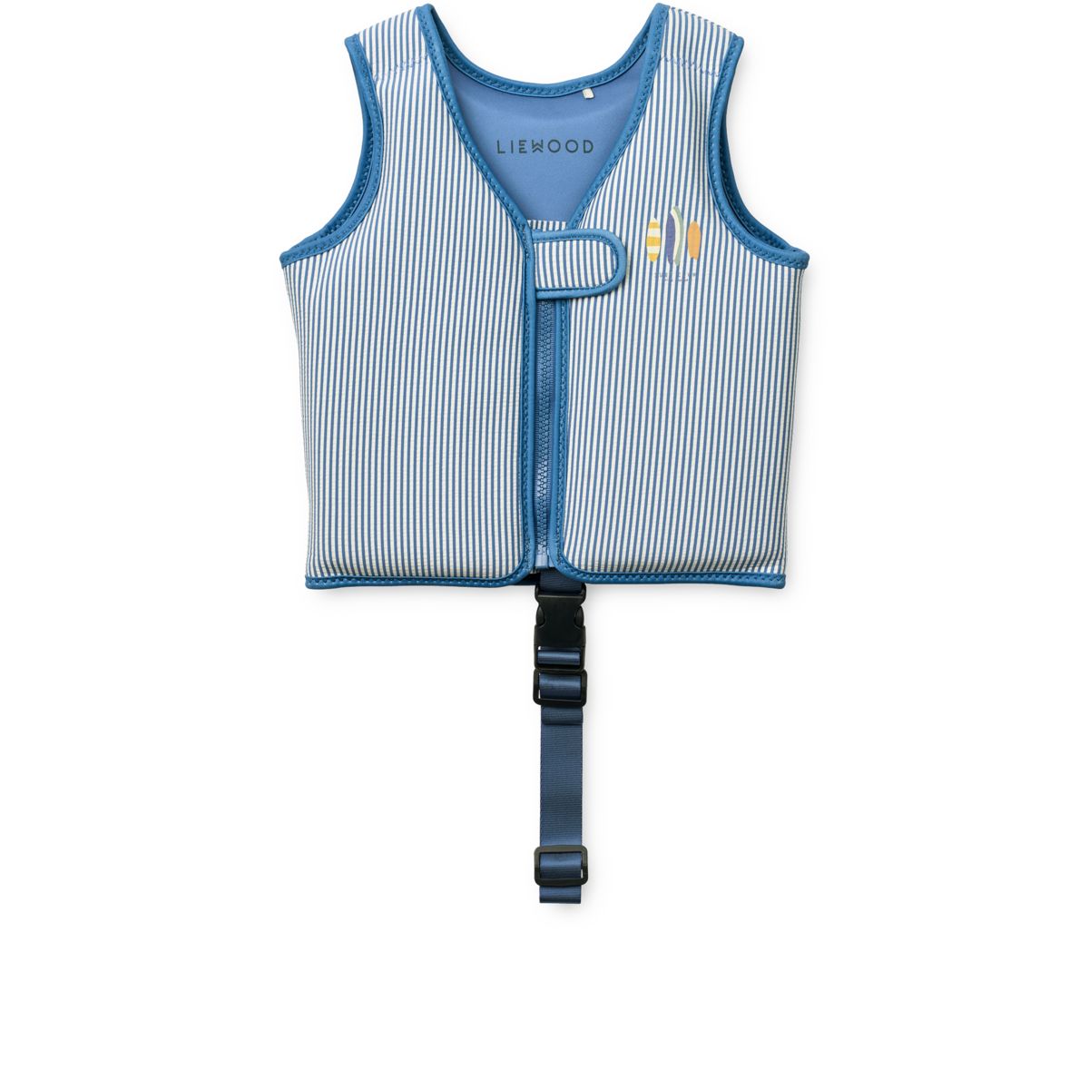Dove Seersucker Swim Vest - Y/D stripe Riverside / Creme de la creme