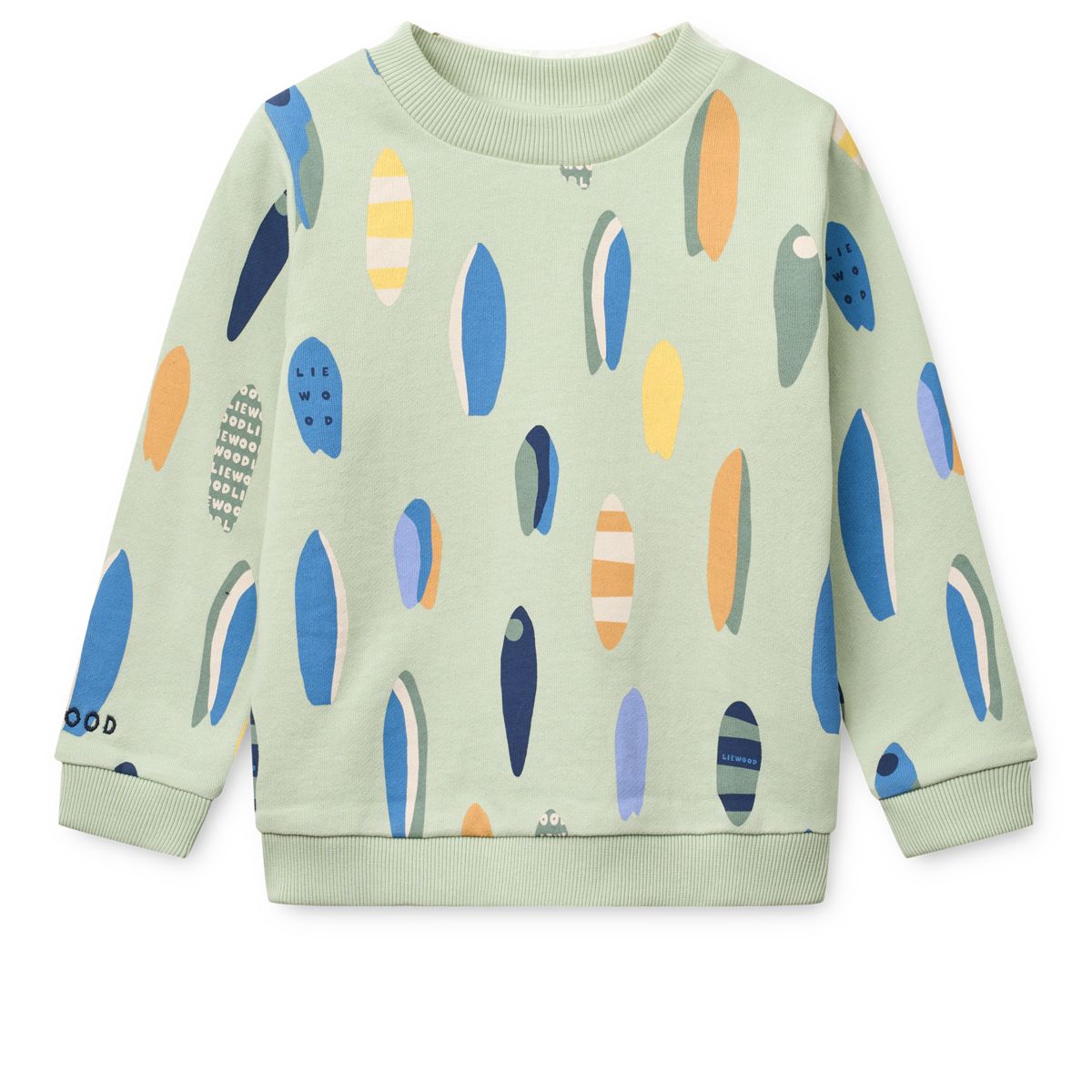 Thora Printed Sweatshirt - Boards / Light peppermint