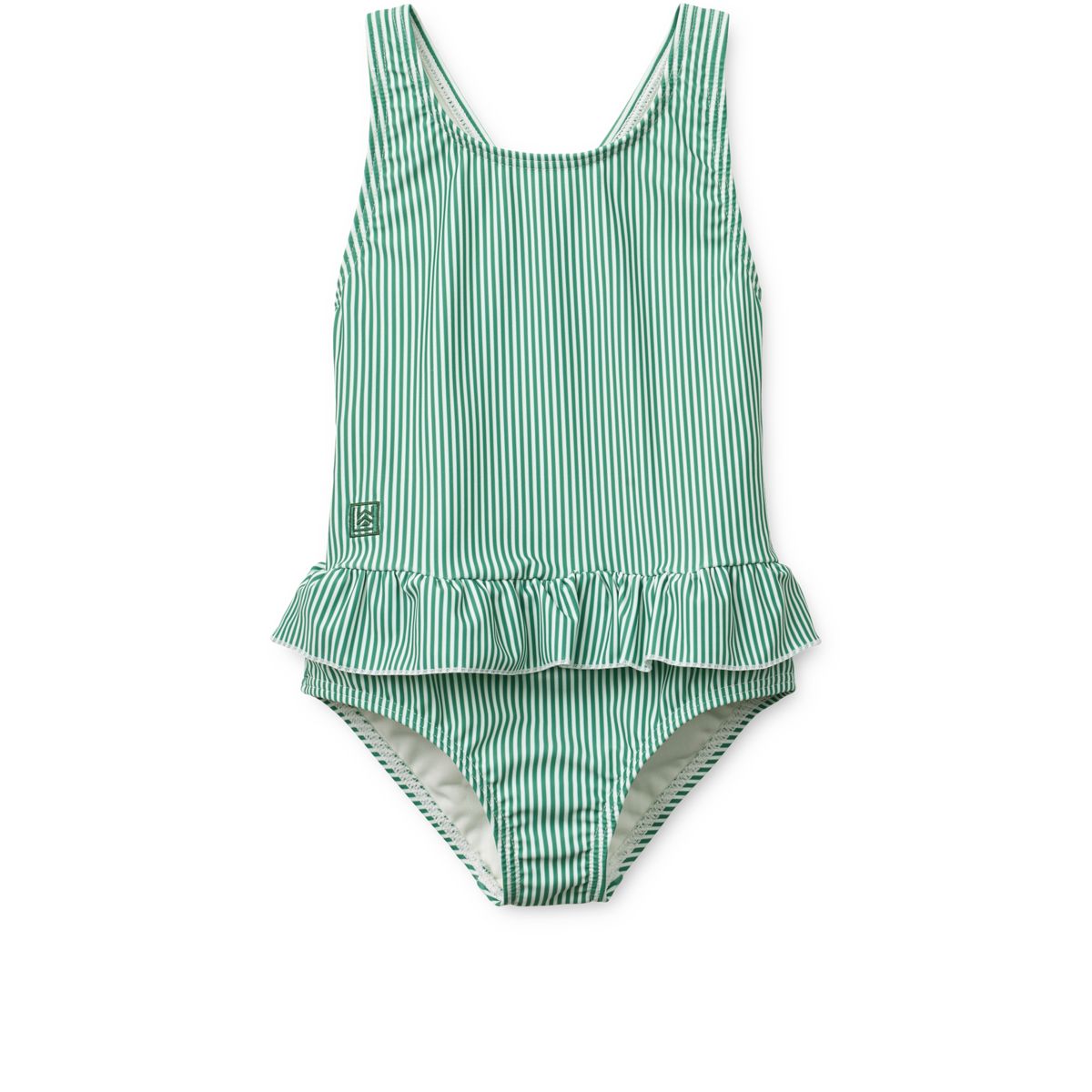 Amara Striped Swimsuit - Bright garden / Creme de la creme