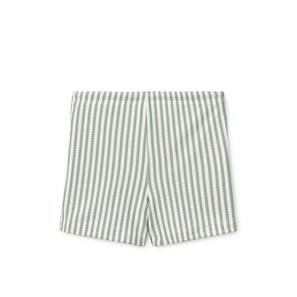 Otto Seersucker Swim Trunks - Y/D stripe Peppermint / Creme de la creme