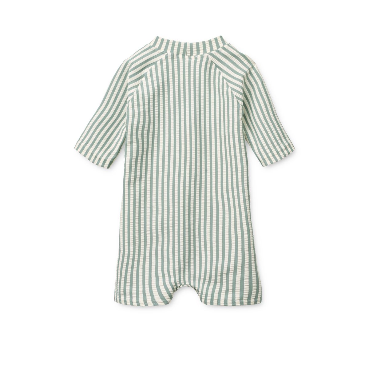 Thor Seersucker Baby Swim Jumpsuit - Peppermint / Sandy