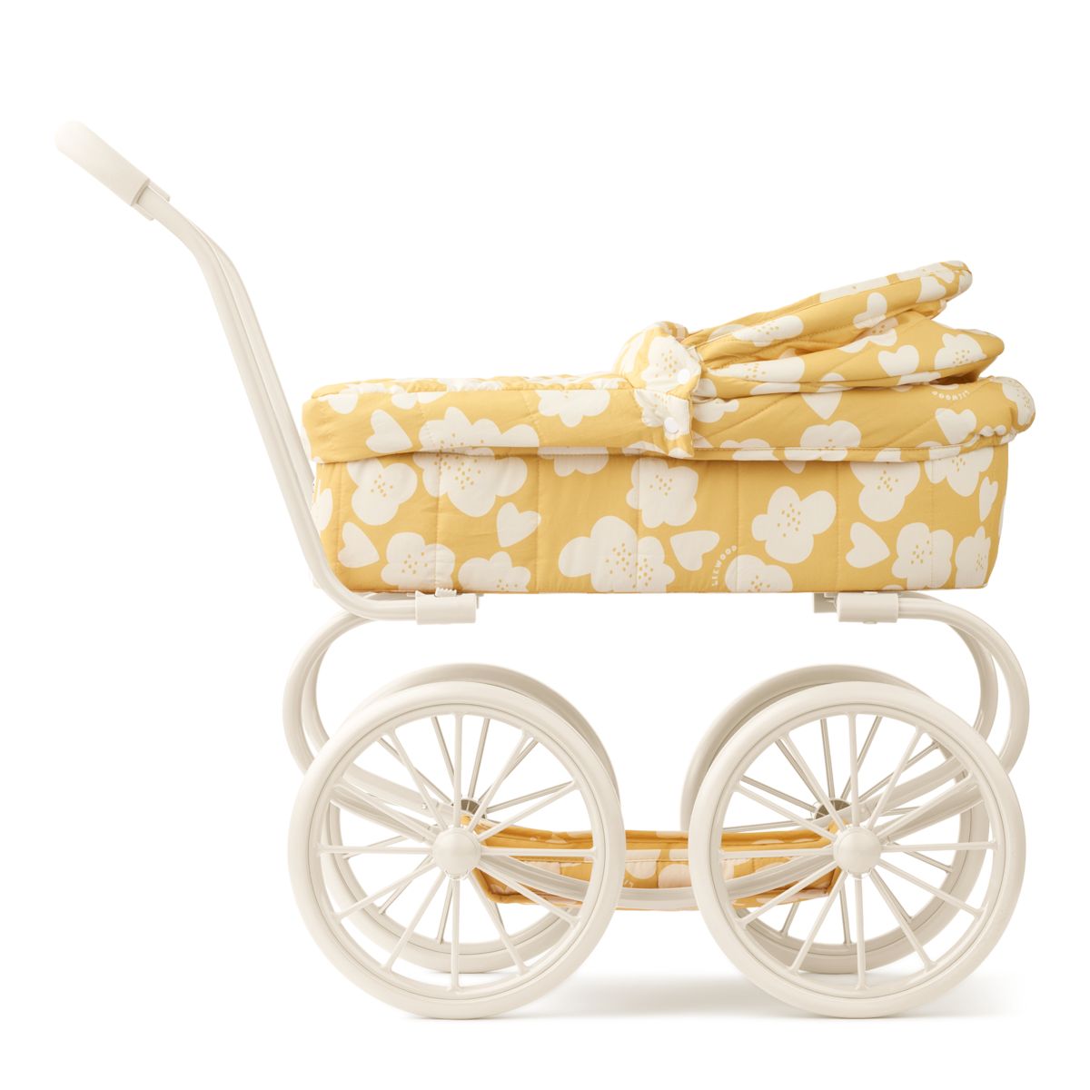 Liewood Adaline Doll Pram - Flower / Lemon yellow - PRETEND PLAY