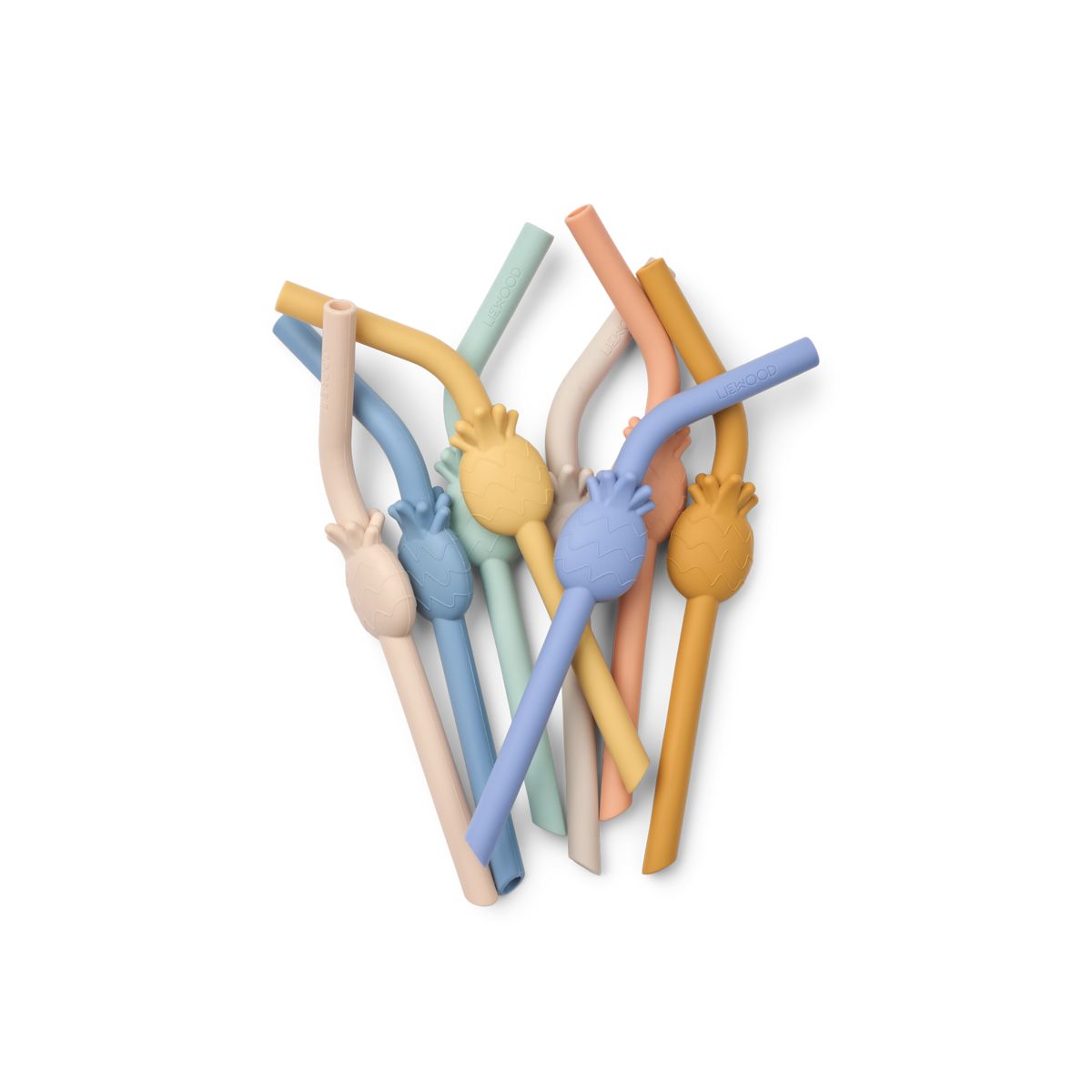 Carlson pineapple straws 8-pack - Sandy multi mix