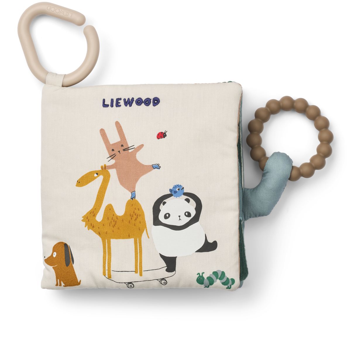 Liewood Fey Soft Book - Around the world / Sandy - FABRIC BOOK