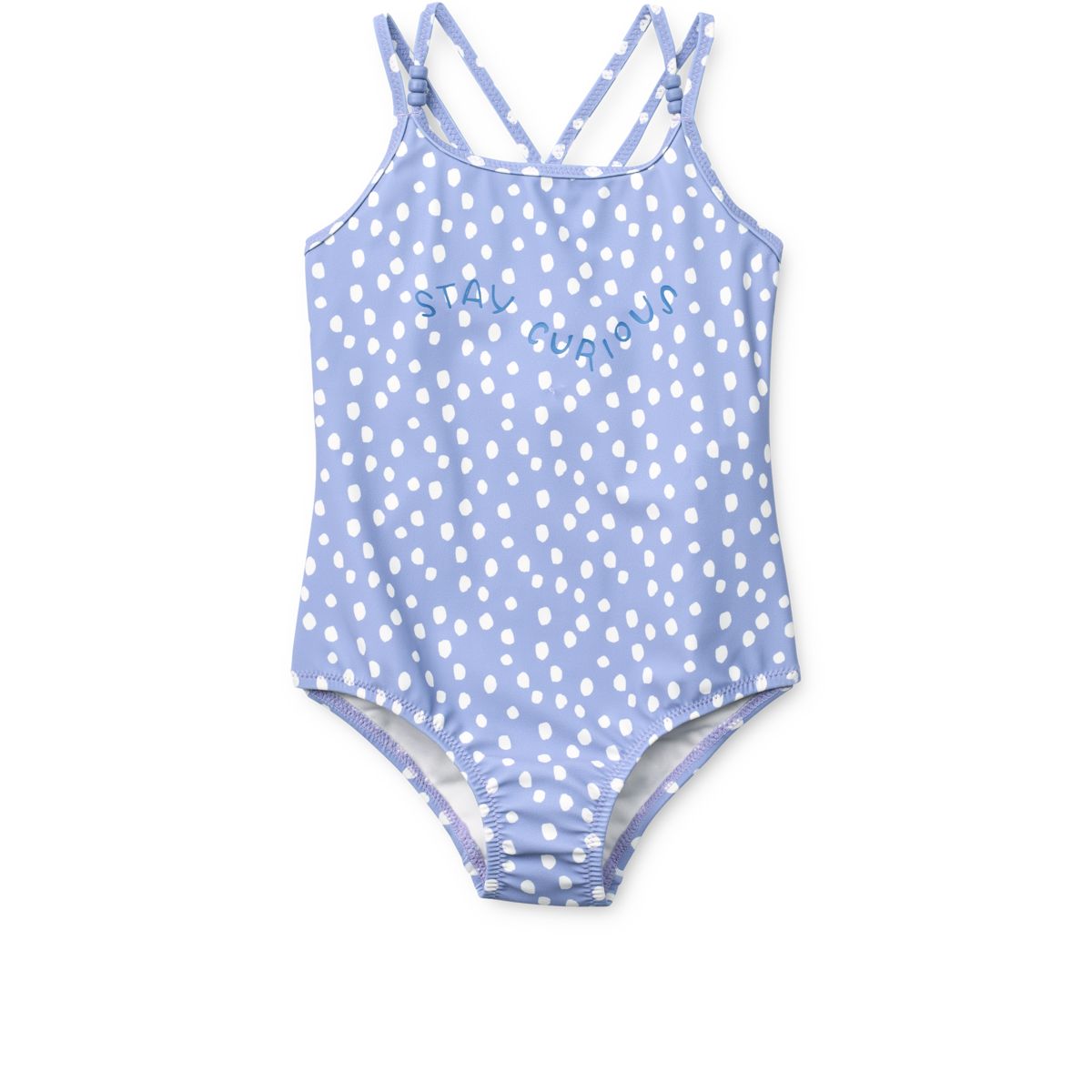 Suna Printed Swimsuit  - Dot / Dusty lavender