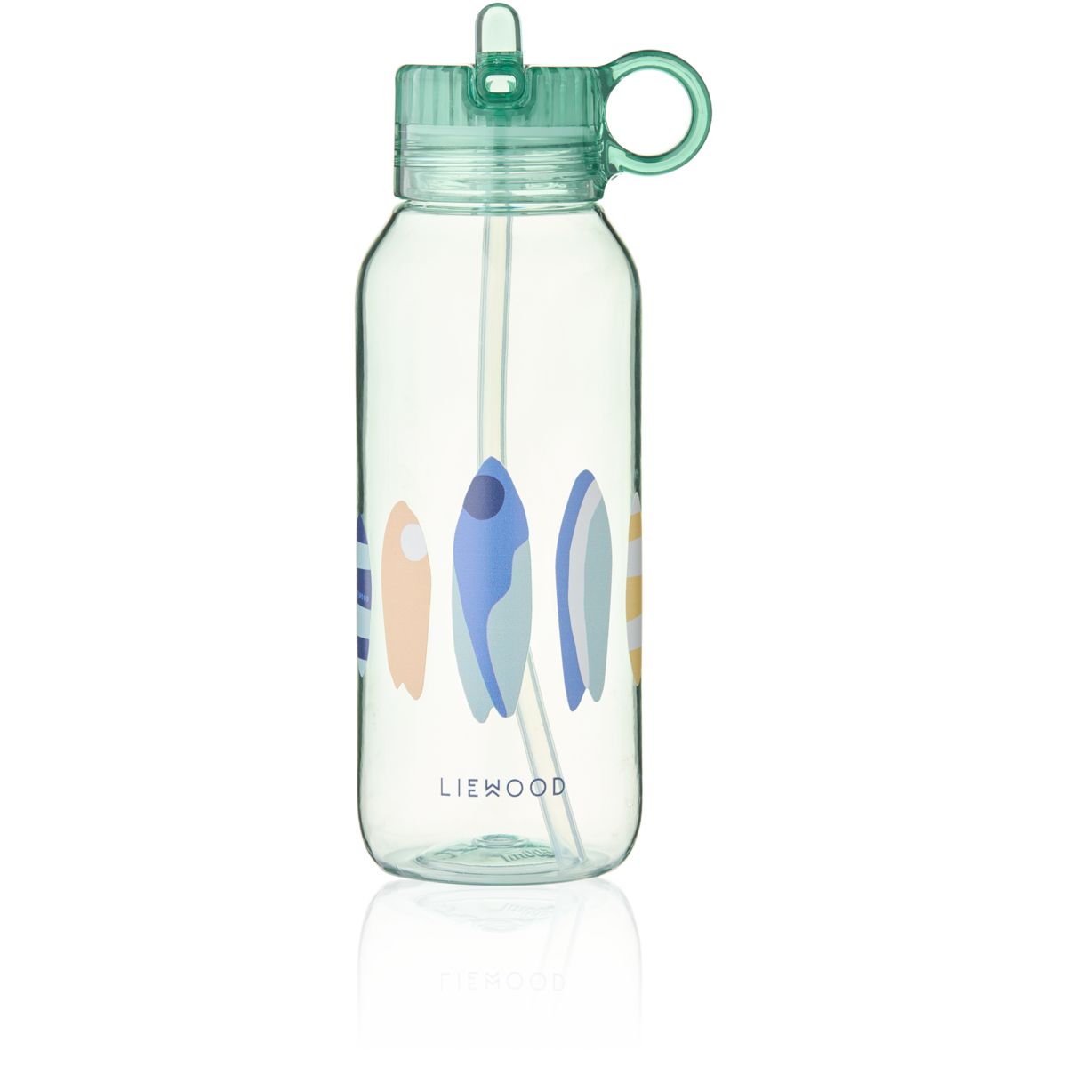 Liewood Yang Tritan Water Bottle 500 ml - Boards / Light peppermint - WATER BOTTLE
