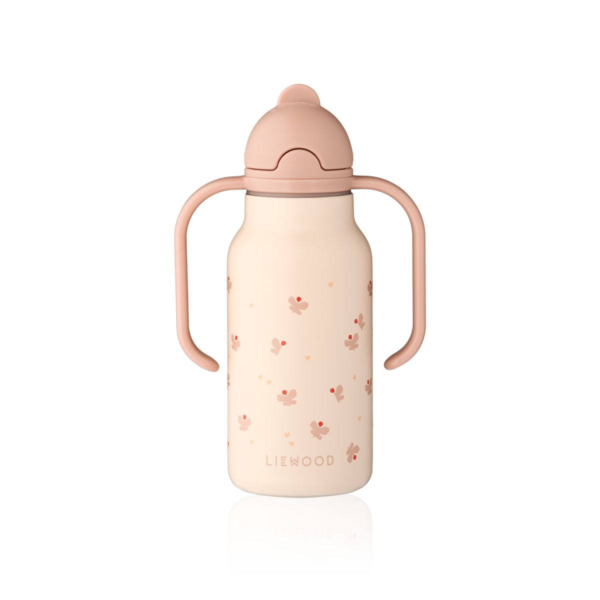 Liewood KIMMIE Steel Water Bottle 250 Ml - Mini Butterfly / Apple blossom - WATER BOTTLE