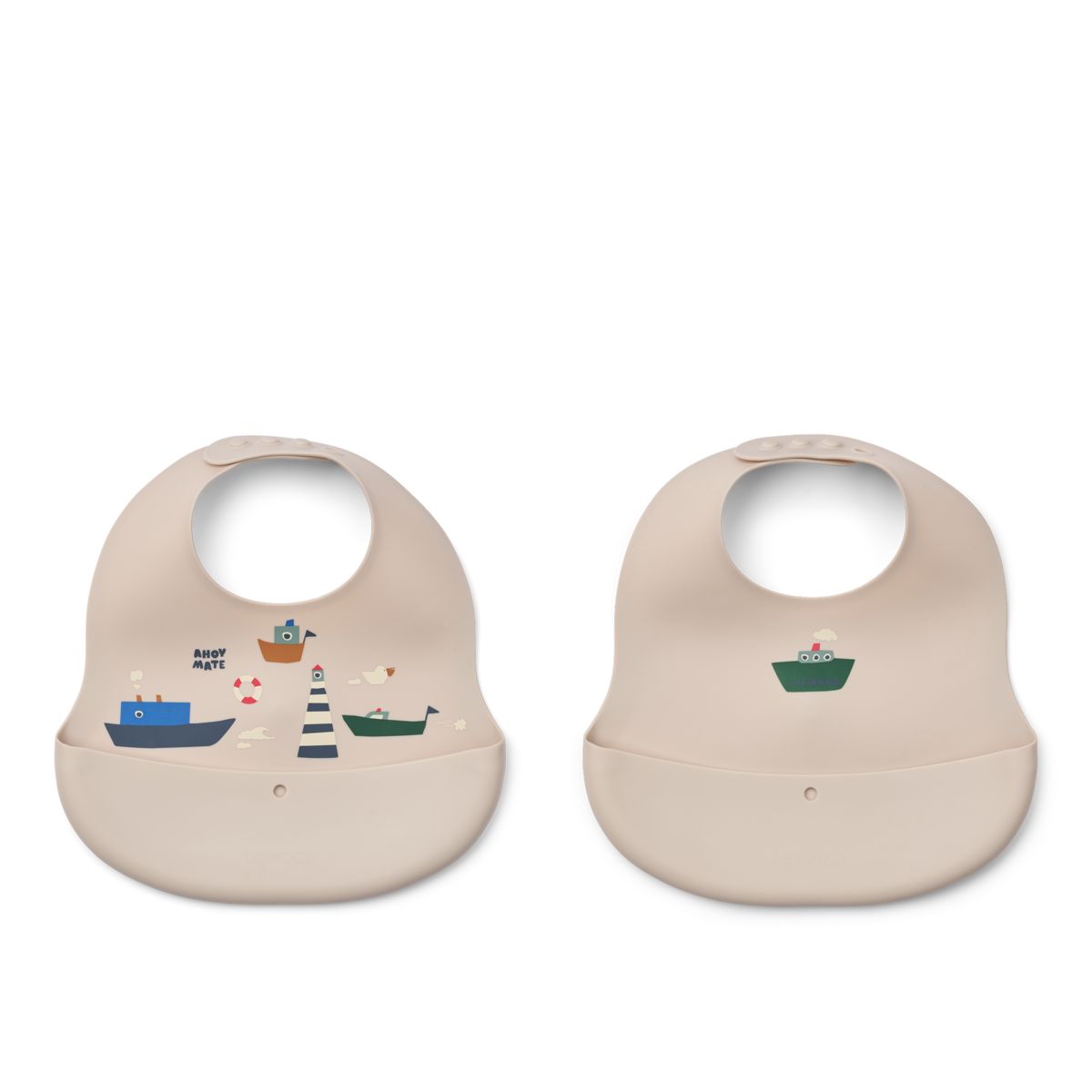Liewood EMBER Printed Bib 2-pack - Sailing / Sandy - BIB