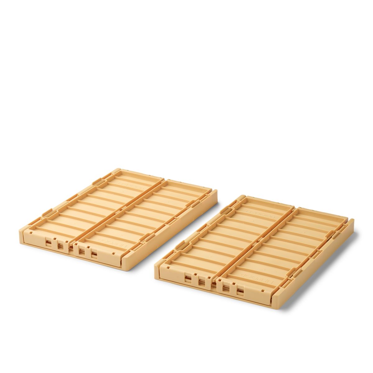 Weston Medium Storage Box 2-Pack - Lemon yellow