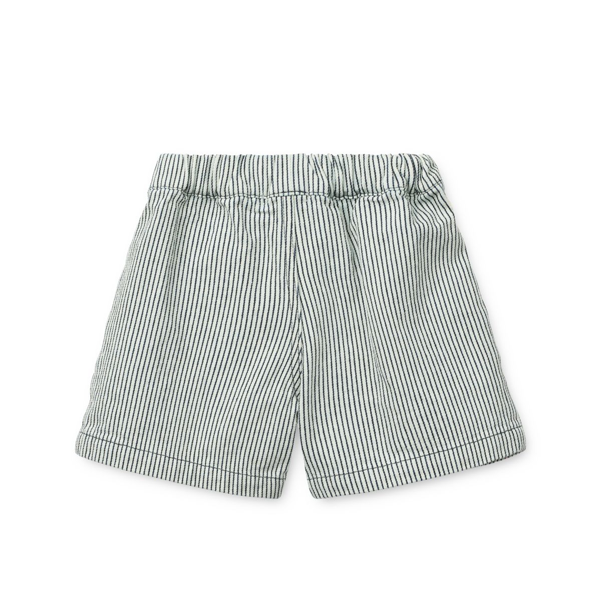 Borrisa Striped Denim Shorts - Classic navy / Creme de la creme