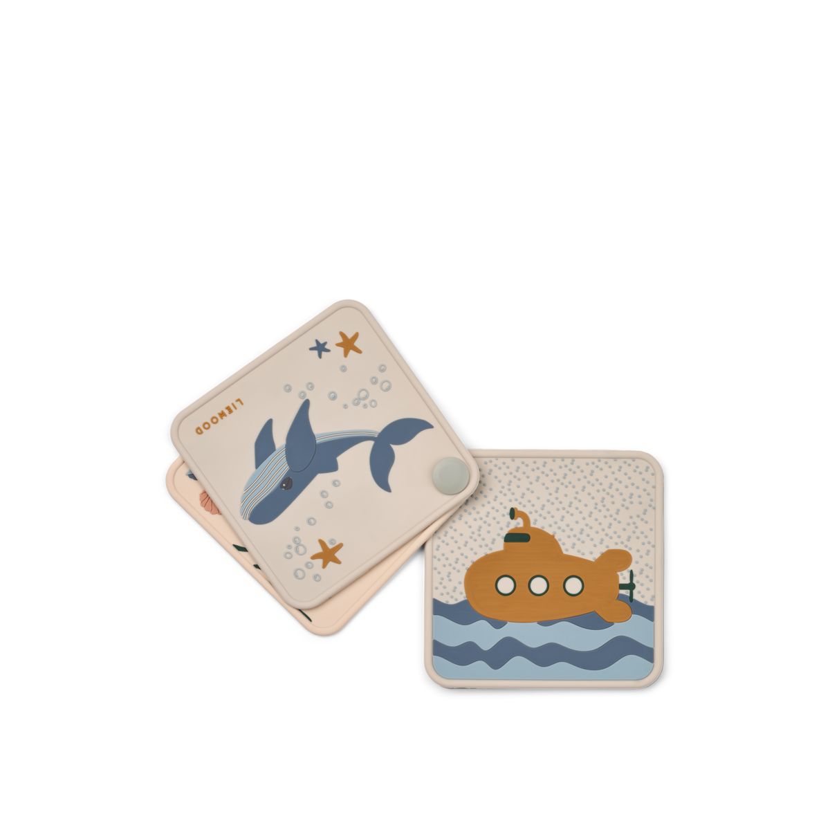 Liewood Tide Baby Book - Sea creature / Sandy - BATH TOYS