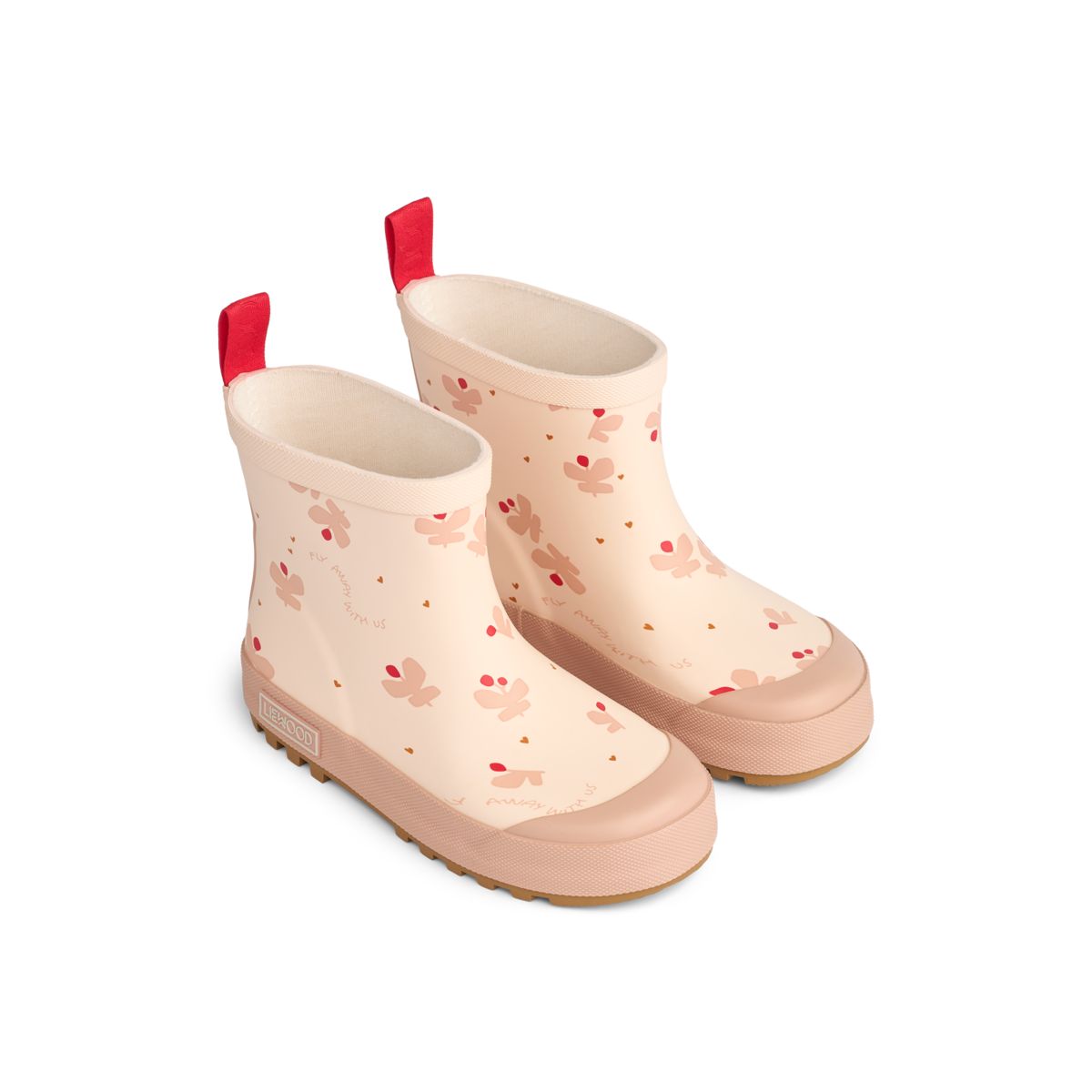 Liewood Tekla short rain boots - Mini Butterfly / Apple blossom - RUBBER BOOTS