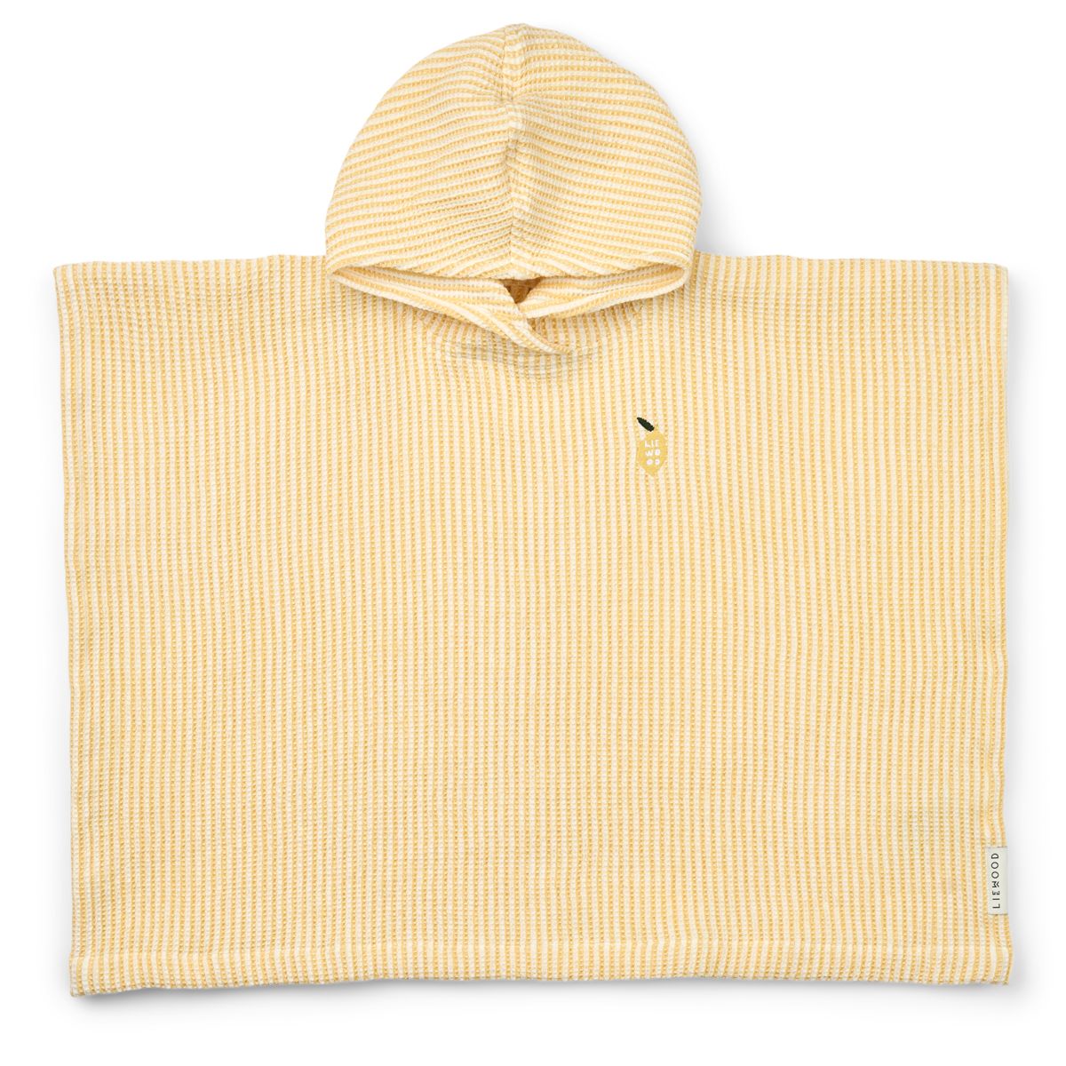 Liewood Paco Embroidery Poncho - Lemon yellow / creme de la creme - BATHROBE / PONCHO