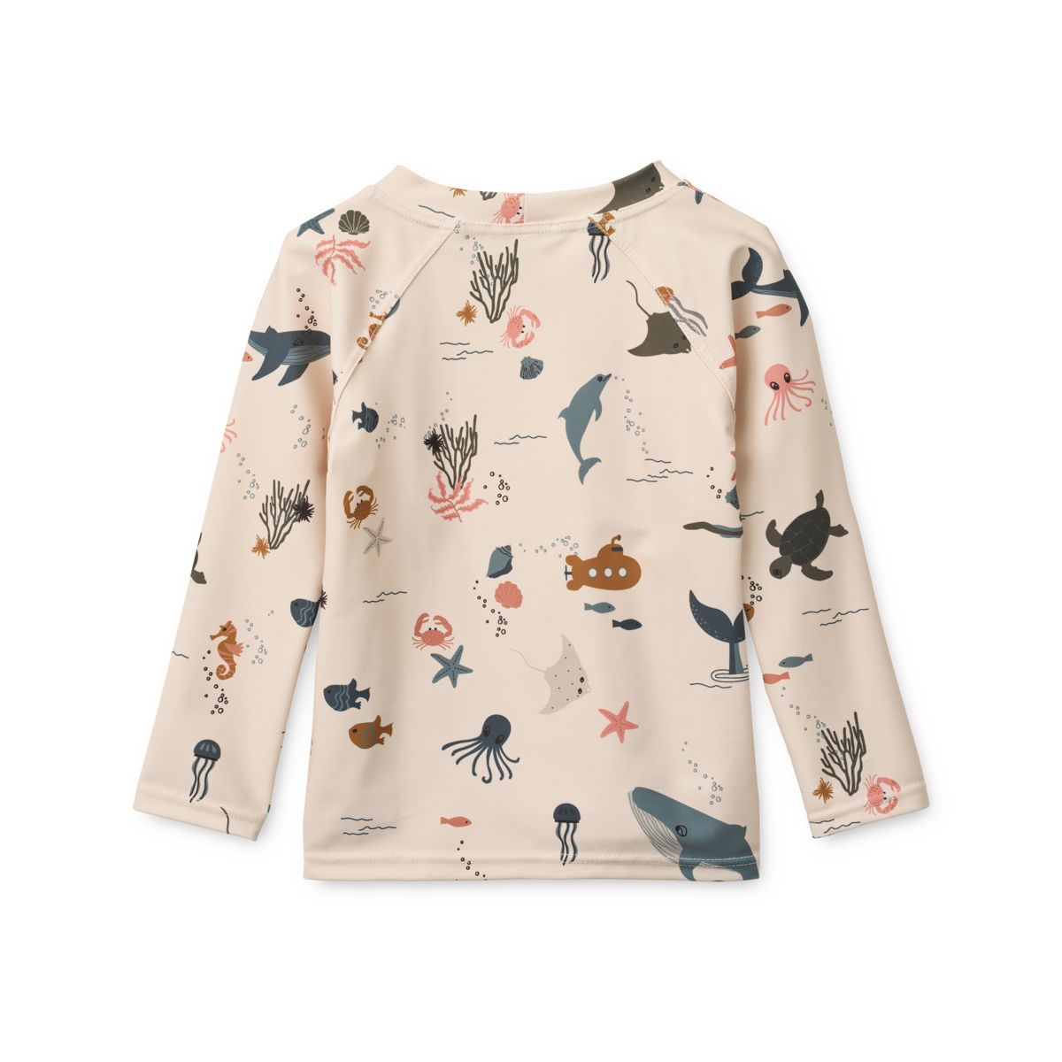 Noah Printed long-sleeved swim t-shirt - Sea creature / Sandy