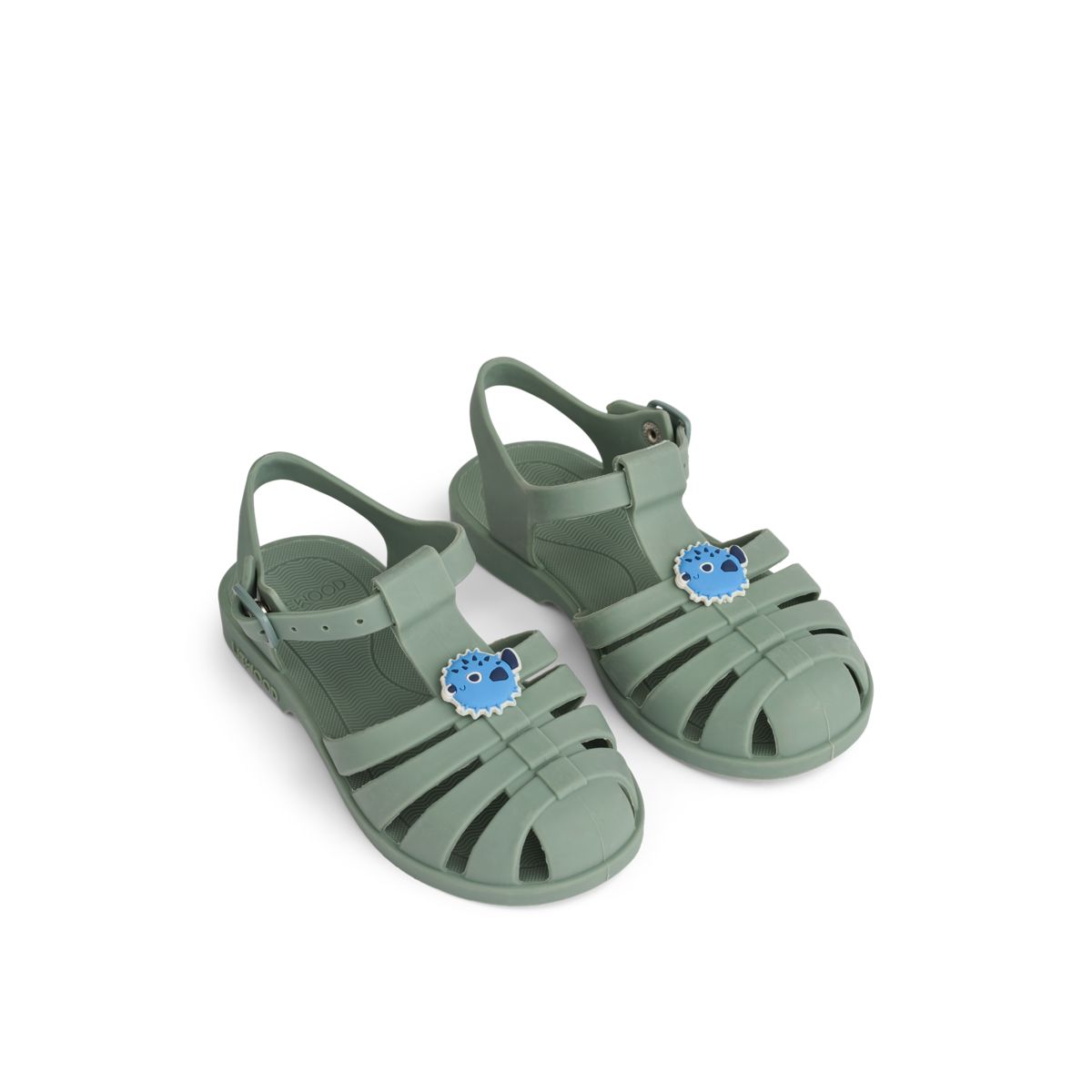 Bre Beach Sandals with Charms - Puffer / peppermint