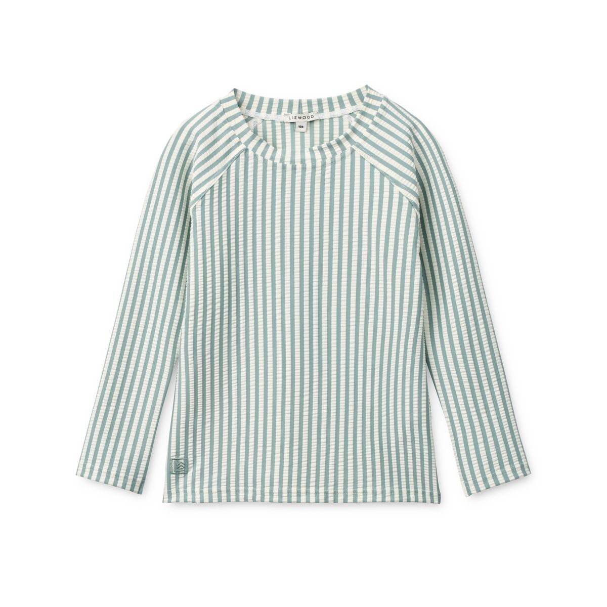 Noah Seersucker long-sleeved swim t-shirt - Peppermint / Sandy