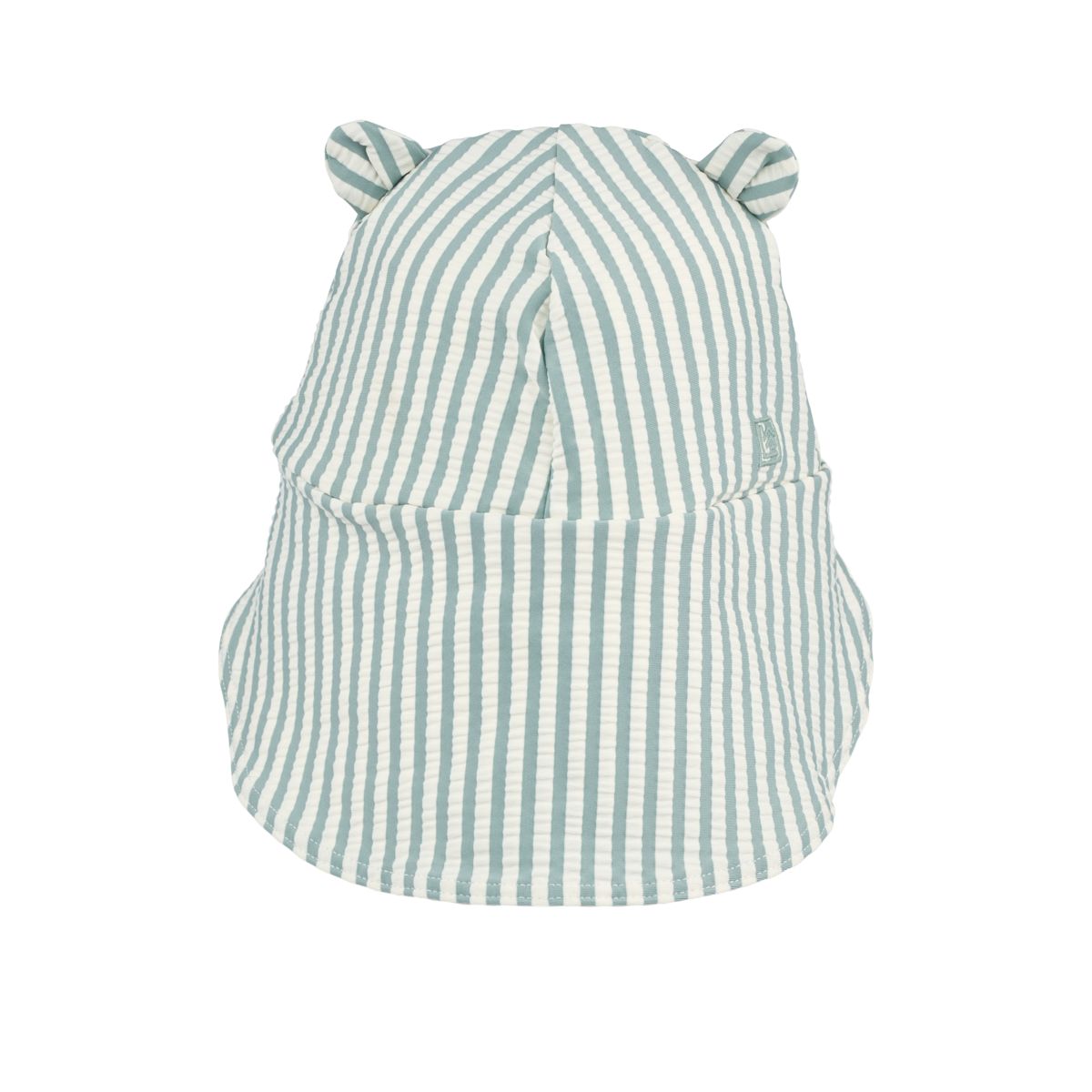 Senia seersucker swim hat - Peppermint / Sandy