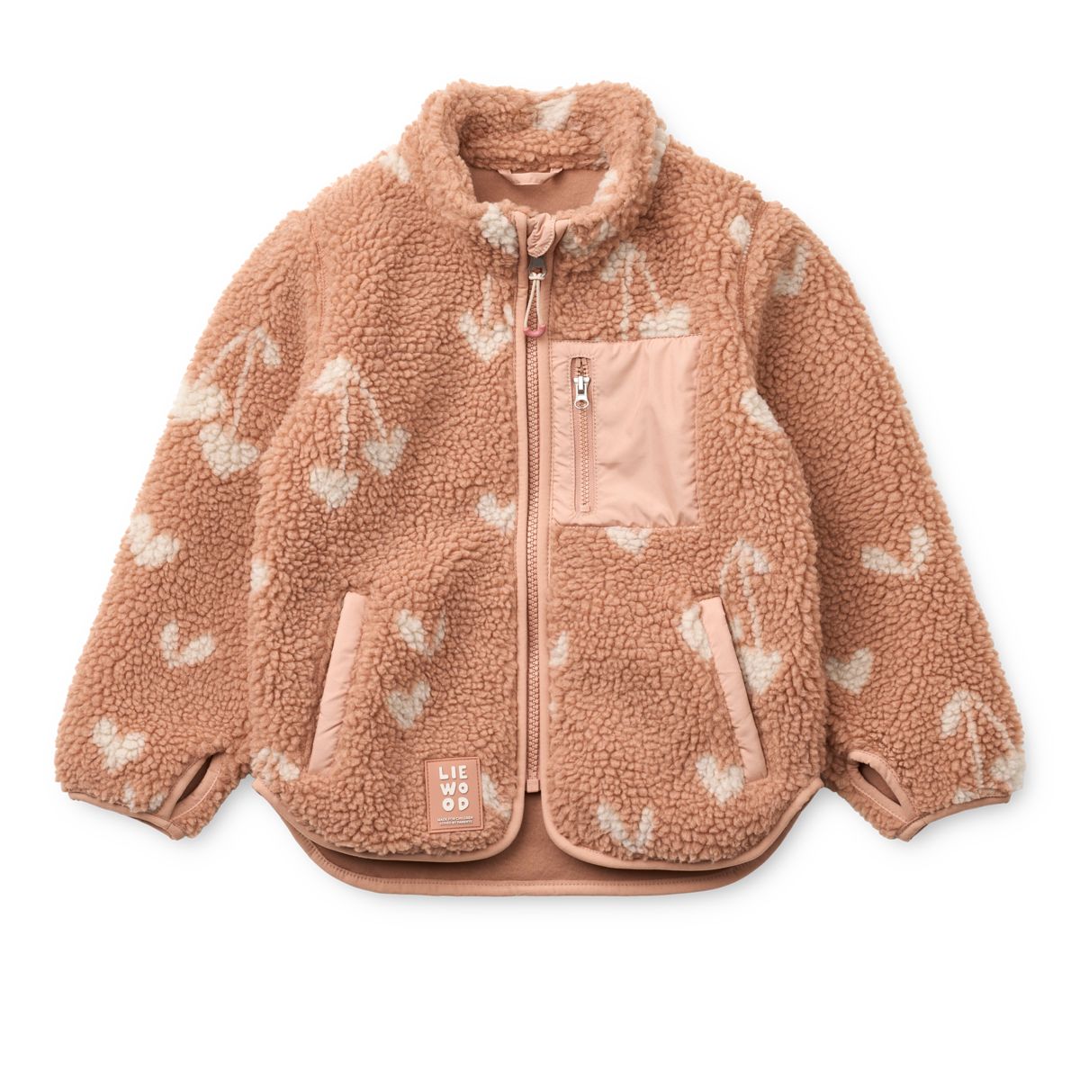 Liewood Nolan Pile Jacket - Sweethearts / Pale tuscany - JACKET