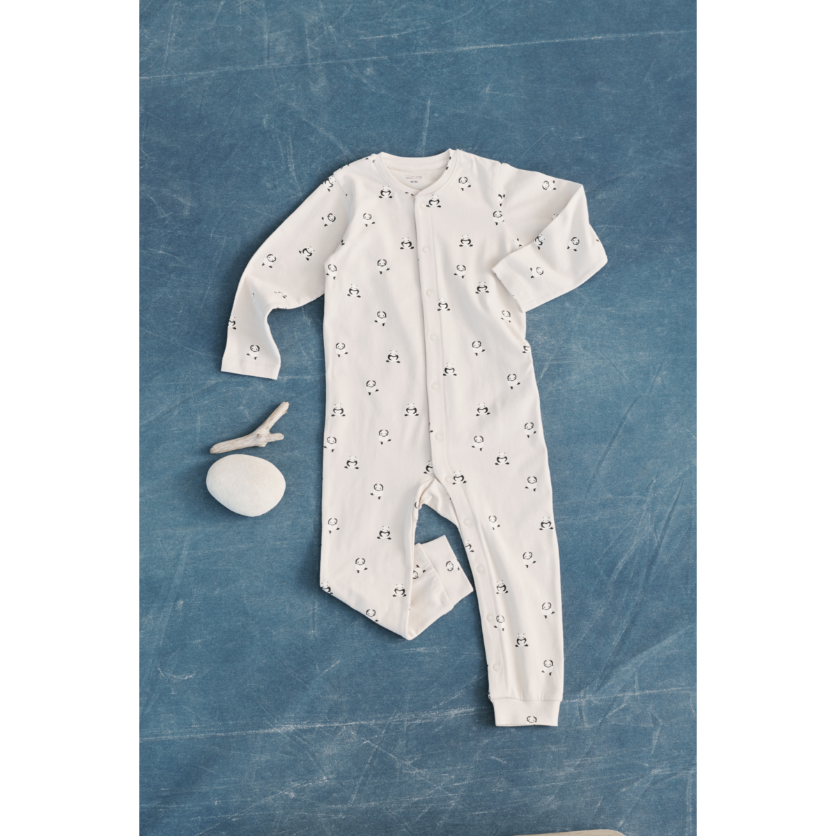Birk Printed Pyjama Jumpsuit - Mini panda / Sandy
