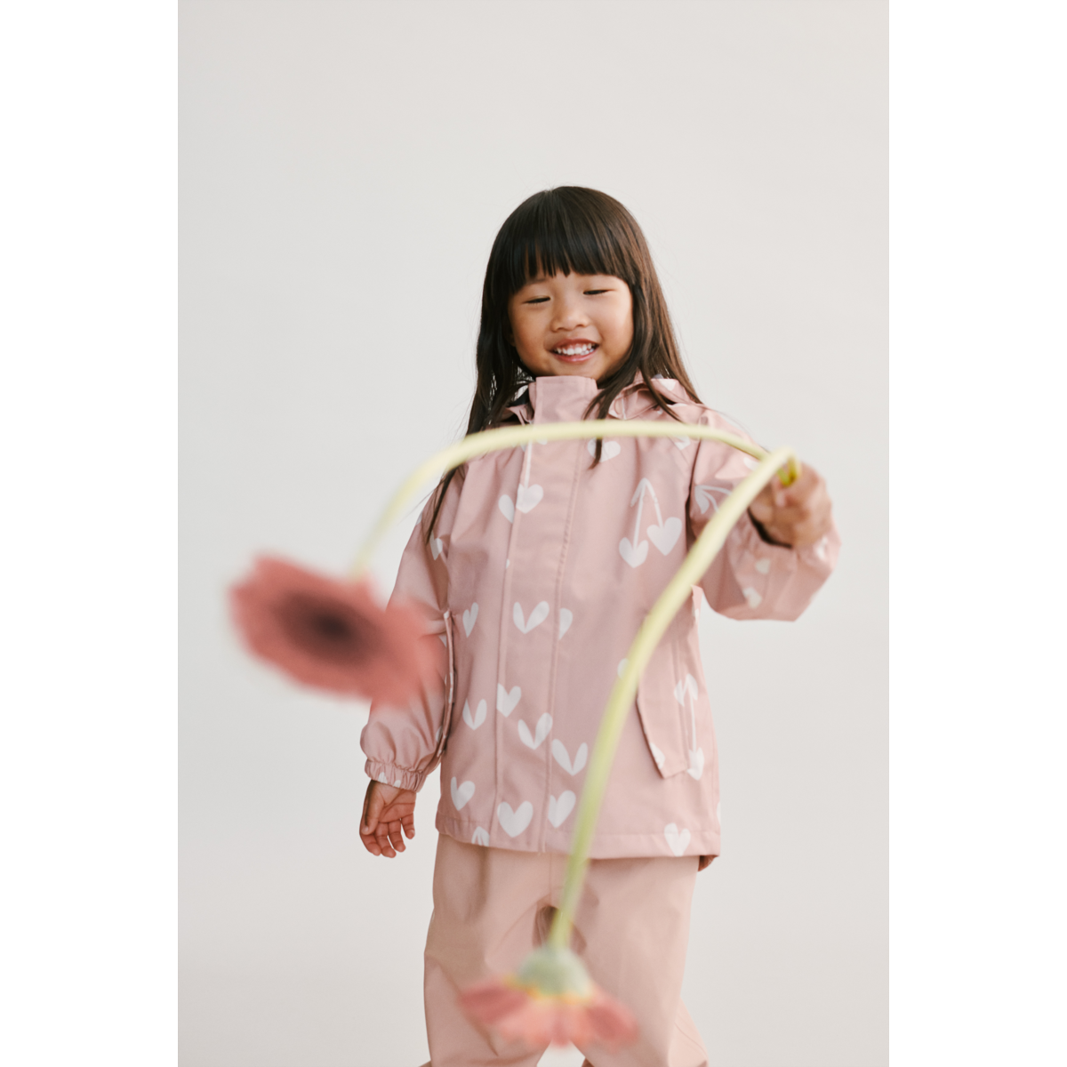 Liewood Pedia Rainwear Set - Sweethearts / Pale tuscany - SET