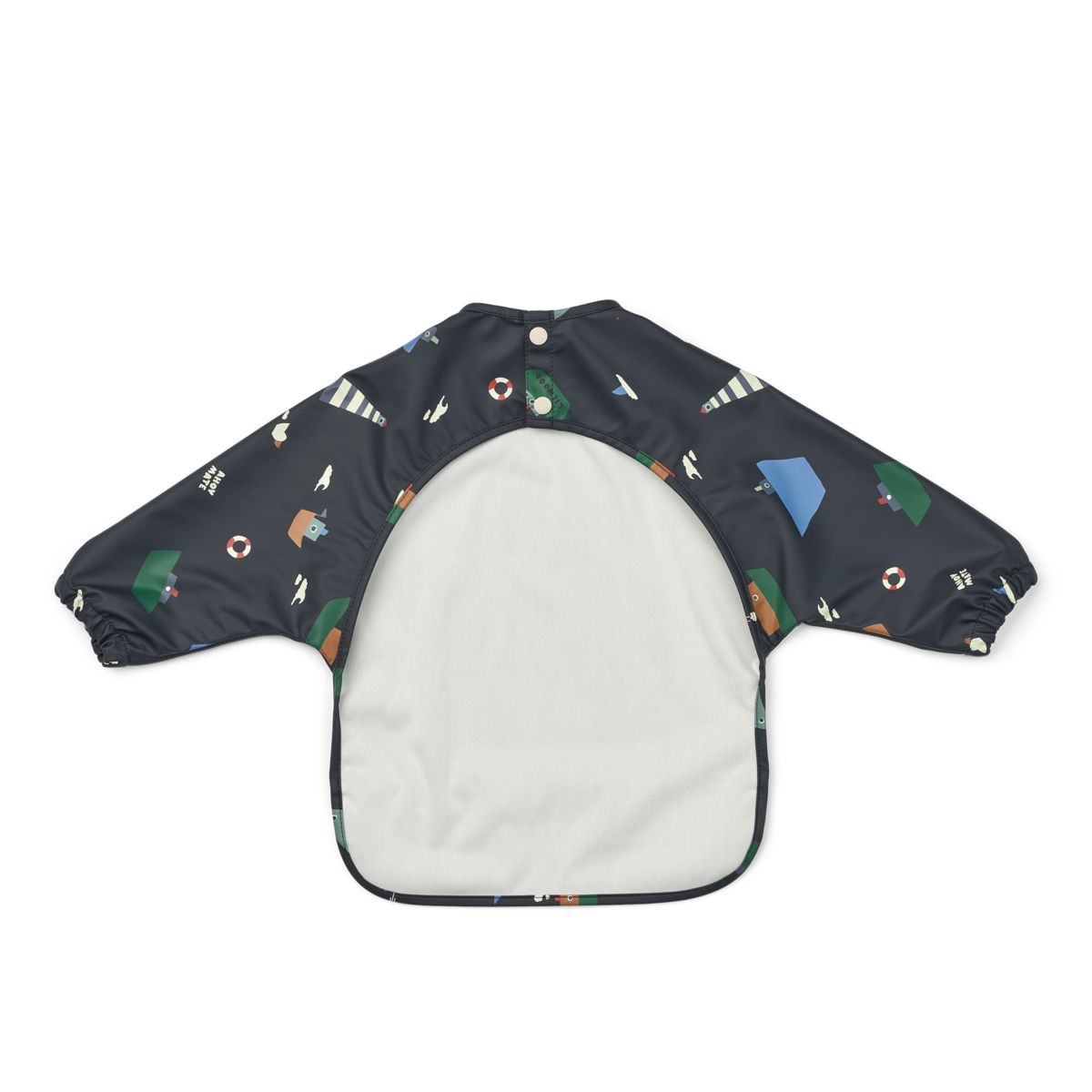 Merle Printed Cape Bib - Sailing / Classic navy