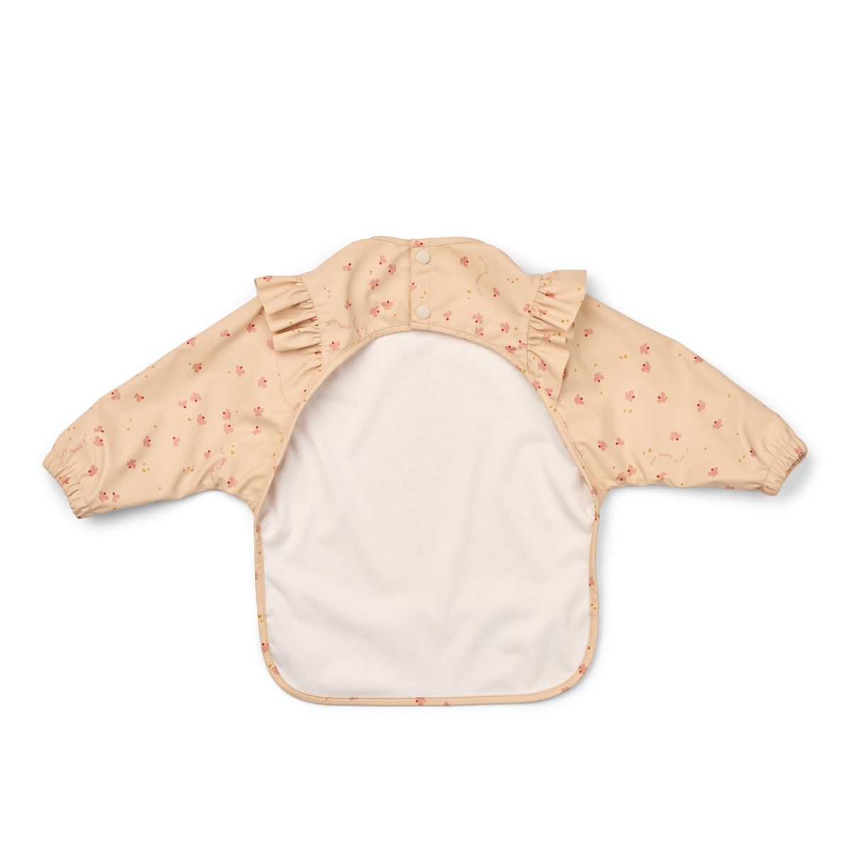Merle Ruffle Cape Bib - Mini Butterfly / Apple blossom